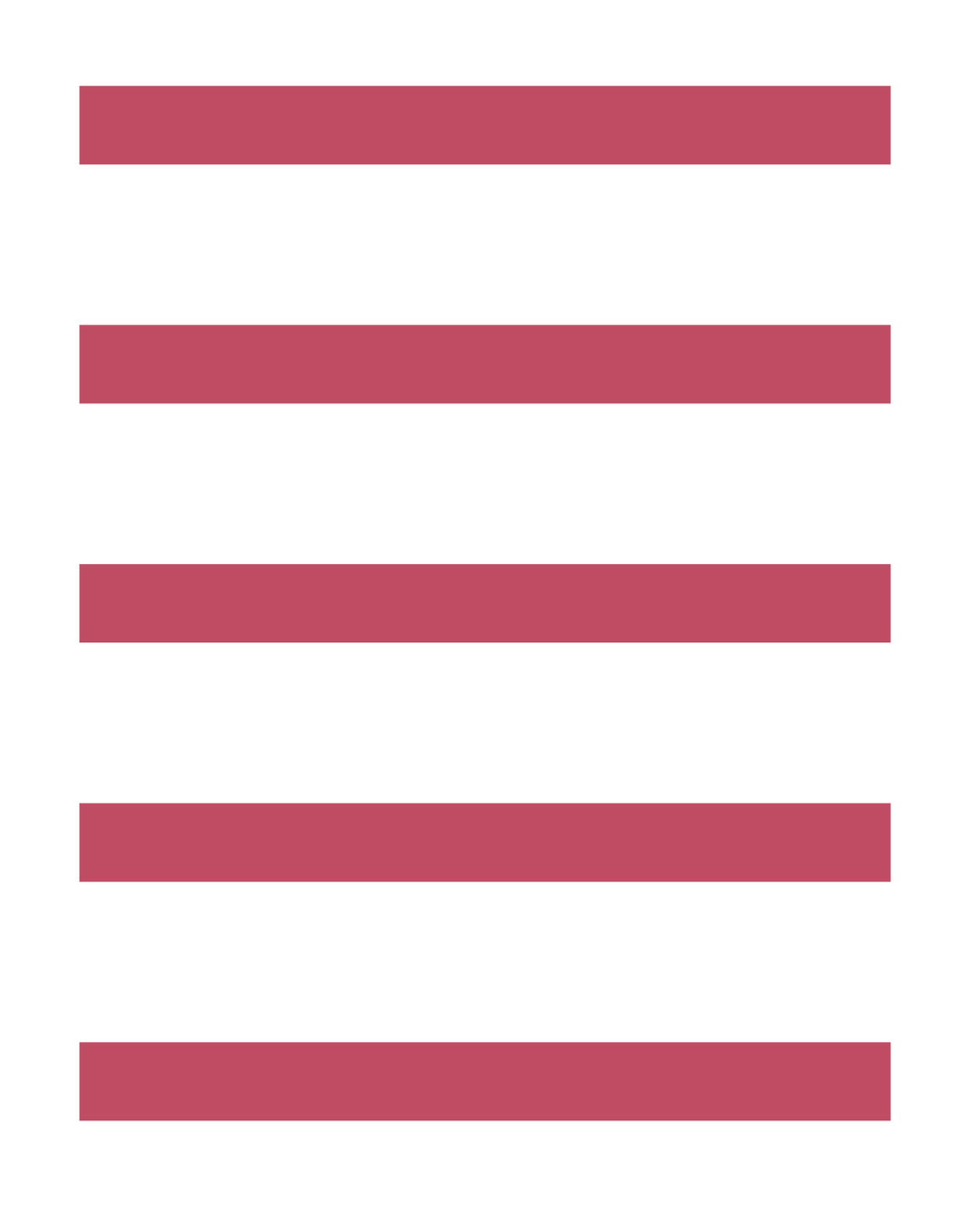 Alternating red and white horizontal stripes