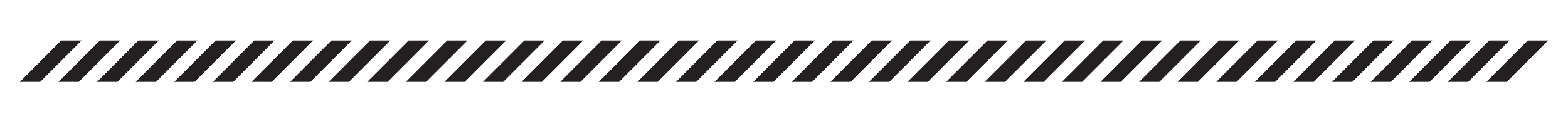 Diagonal black and white stripes on a plain white background.