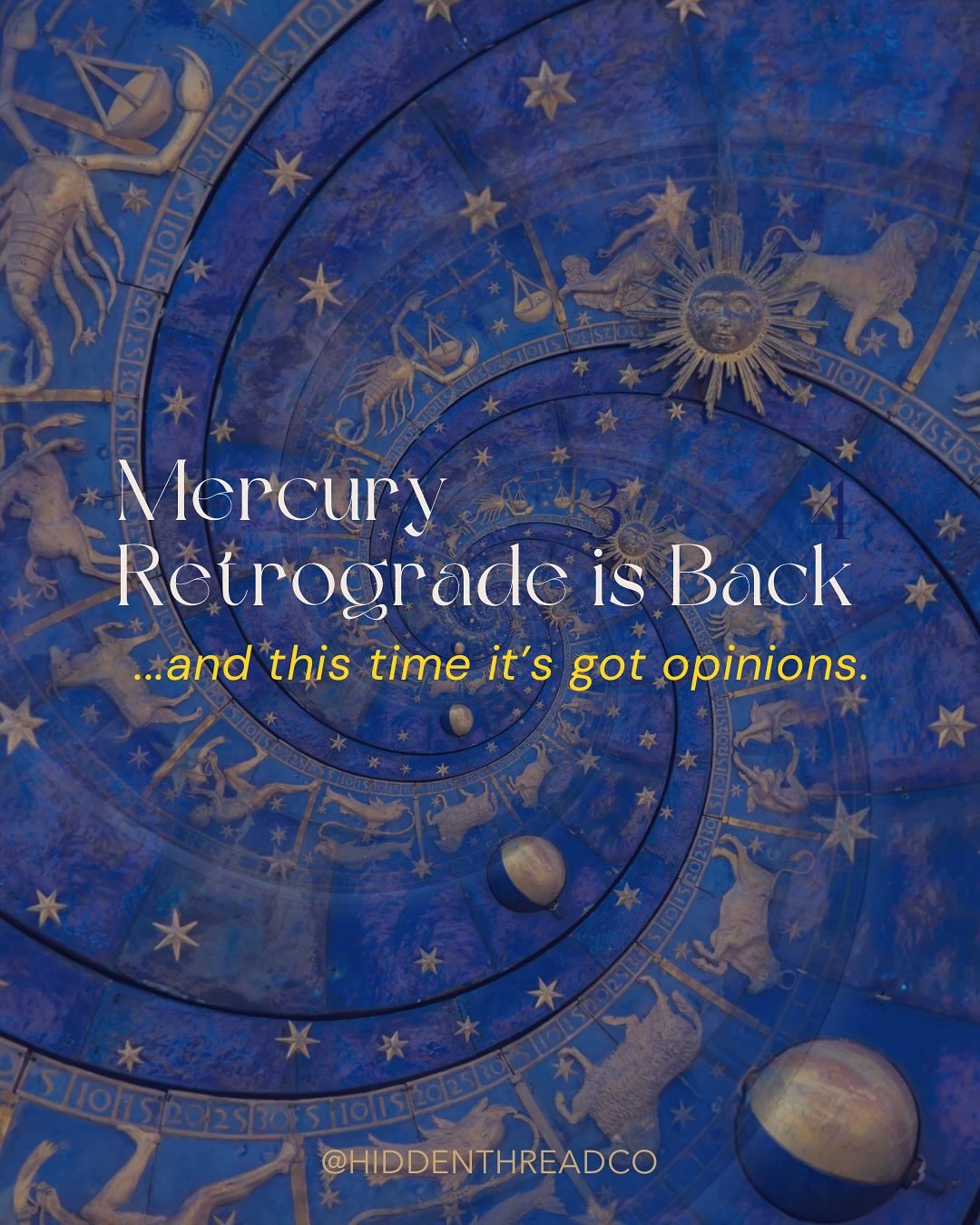 Mercury Retrograde is back &mdash; this time journeying through Sagittarius and Scorpio, asking us to slow down, revisit what we&rsquo;ve said, and look beneath the words we chose.

✨ In Sagittarius, it&rsquo;s the philosopher phase &mdash; we&rsquo;