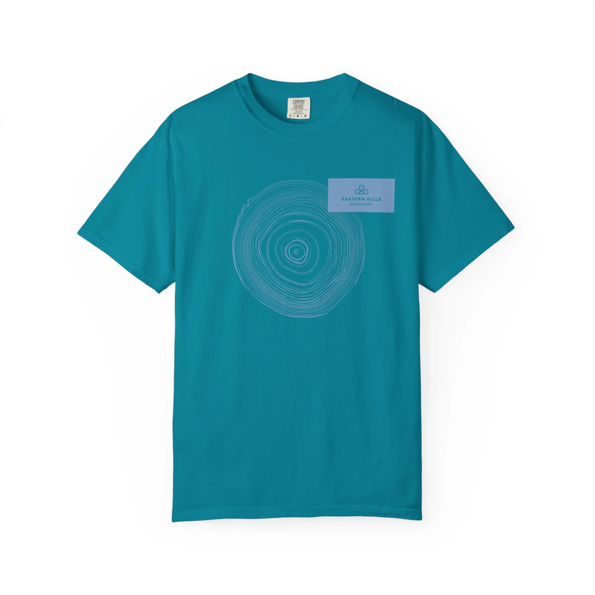 EK Oak Rings Tee Teal