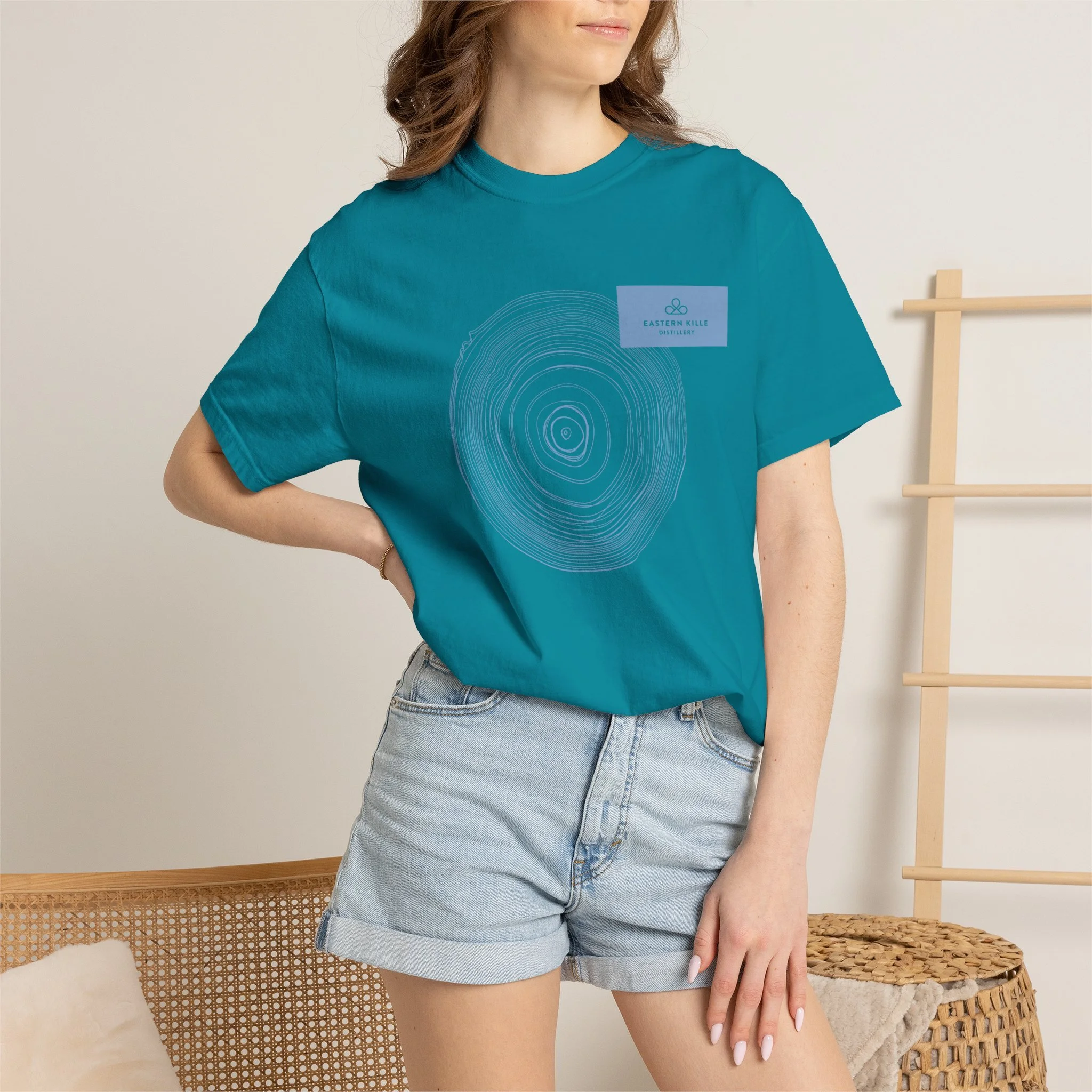 EK Teal Oak Rings Tshirt