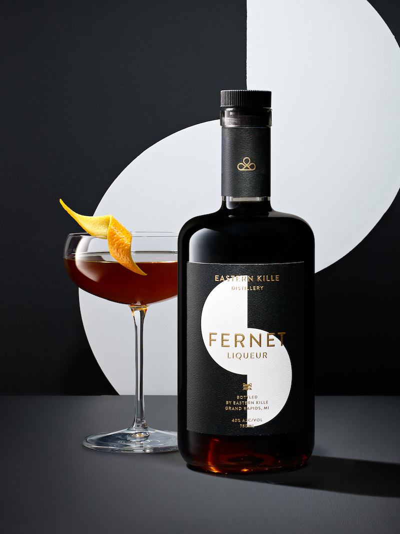EK Fernet Bottle and Cocktail