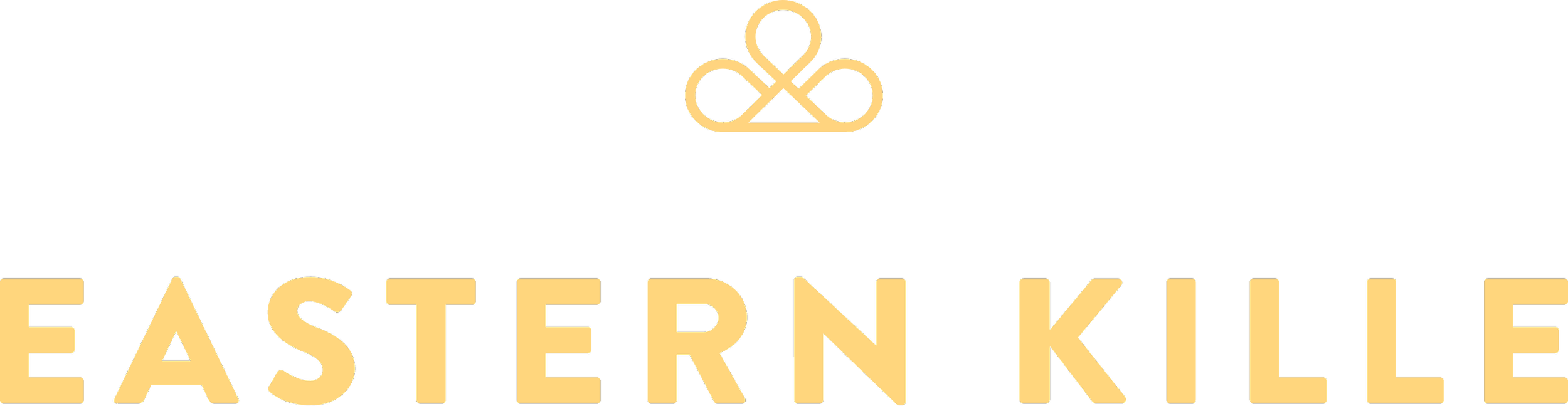 Logo with a gold stylized knot design above the text 'EASTERN KILE' in gold letters on a black background.