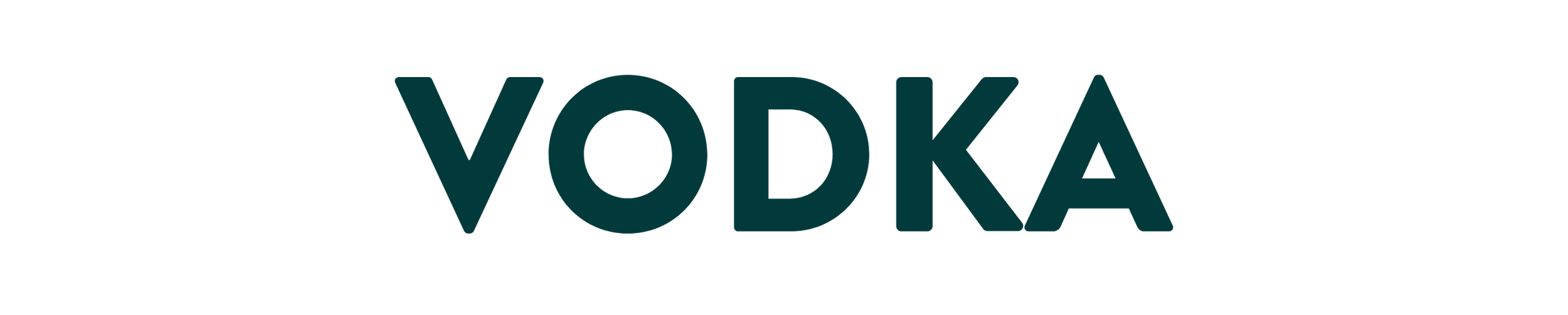 Text graphic with the word 'VODKA' in large black letters on a dark background.