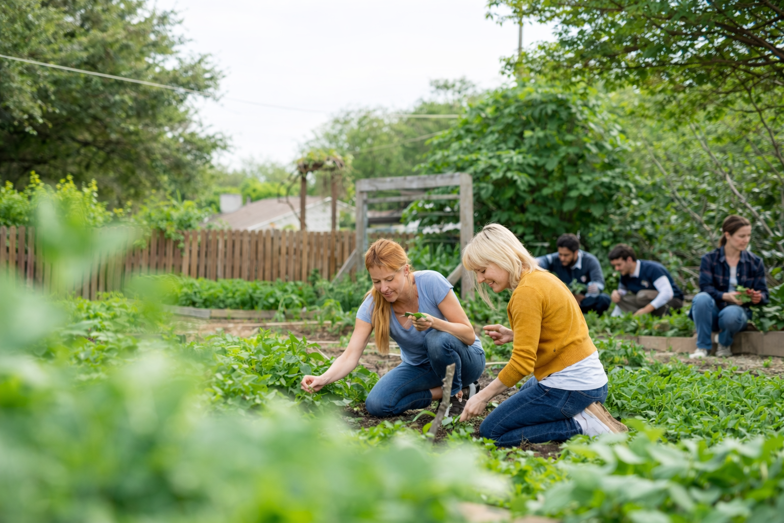 A community growing food together