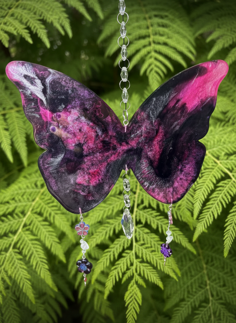 Lg Butterfly - pink black - ferns.png