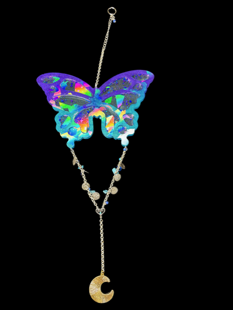 Holographic Butterfly - "Purple & Blue Gypsy"