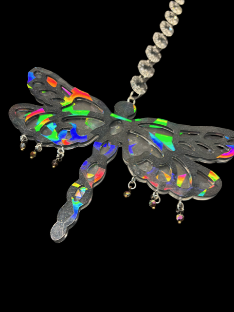 Holographic Dragonfly - "Flutter Black"