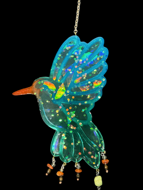 Holographic Hummingbird - "Forest Dew"