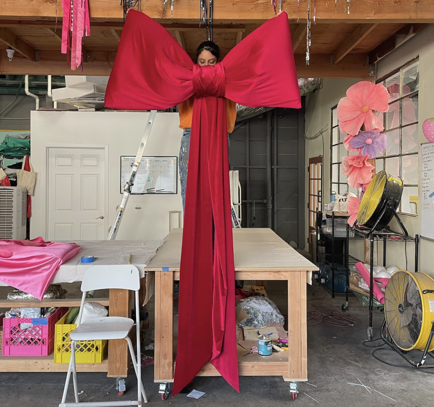 Large Red Velvet Bow