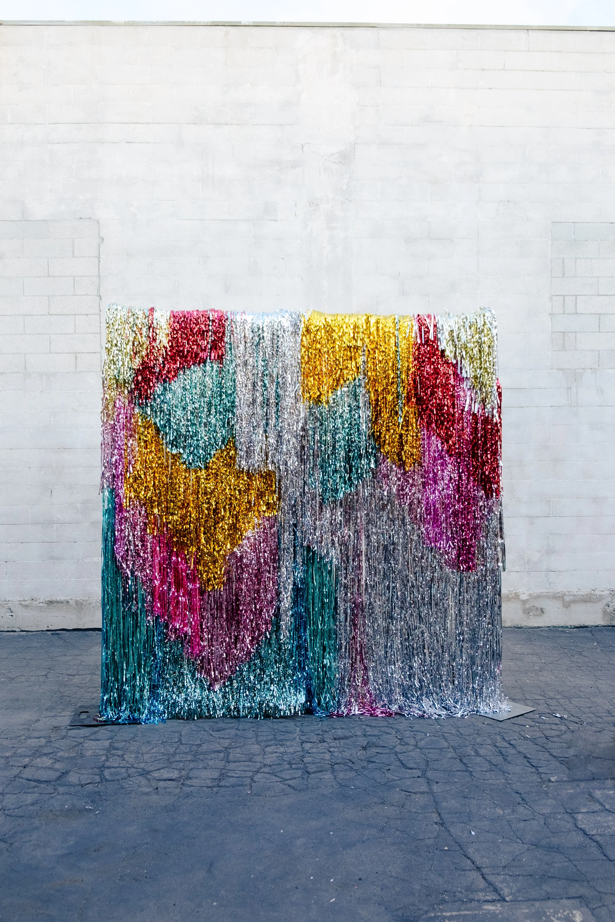 Tinsel Backdrop - Multicolor Disco