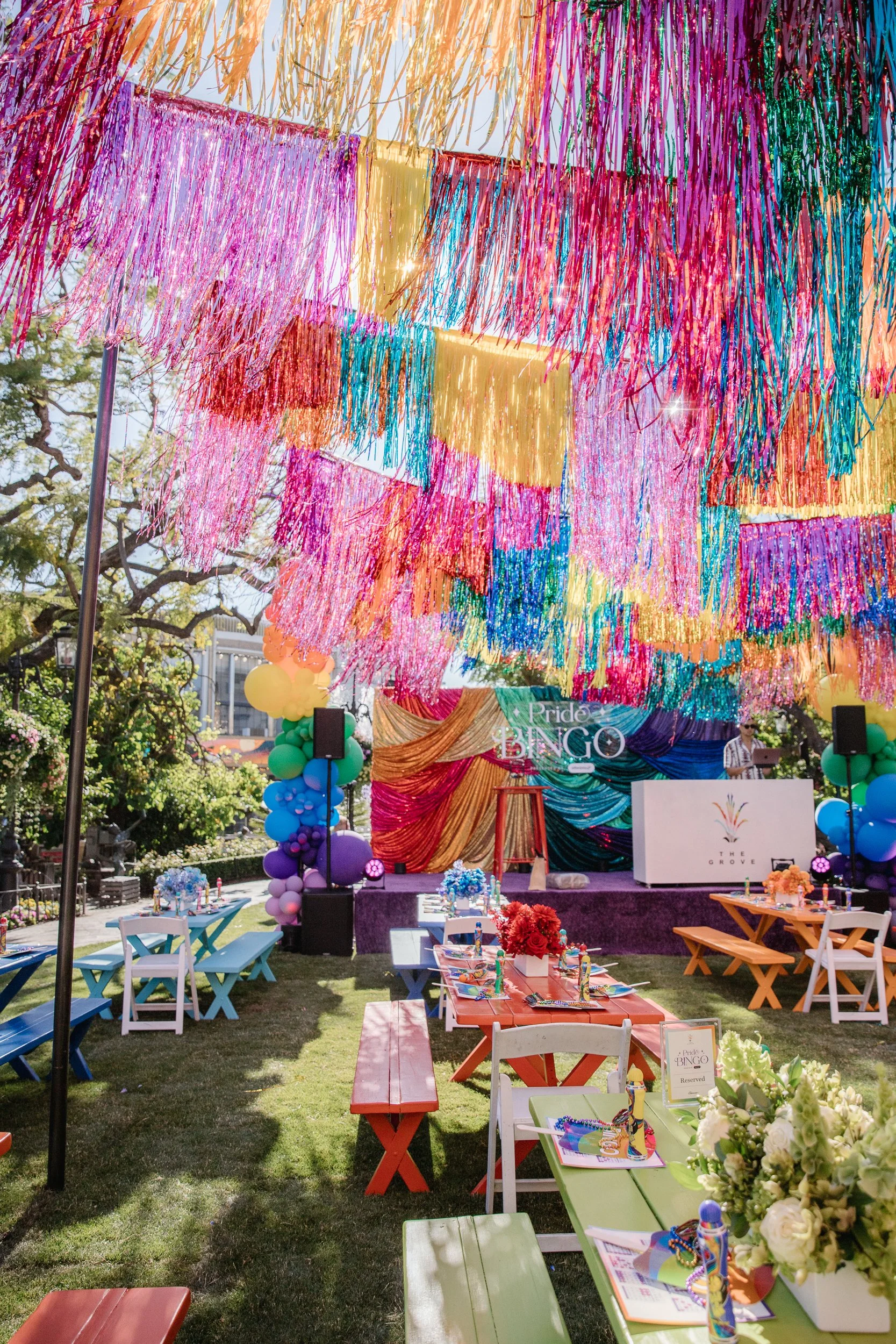 Tinsel Garlands - Rainbow