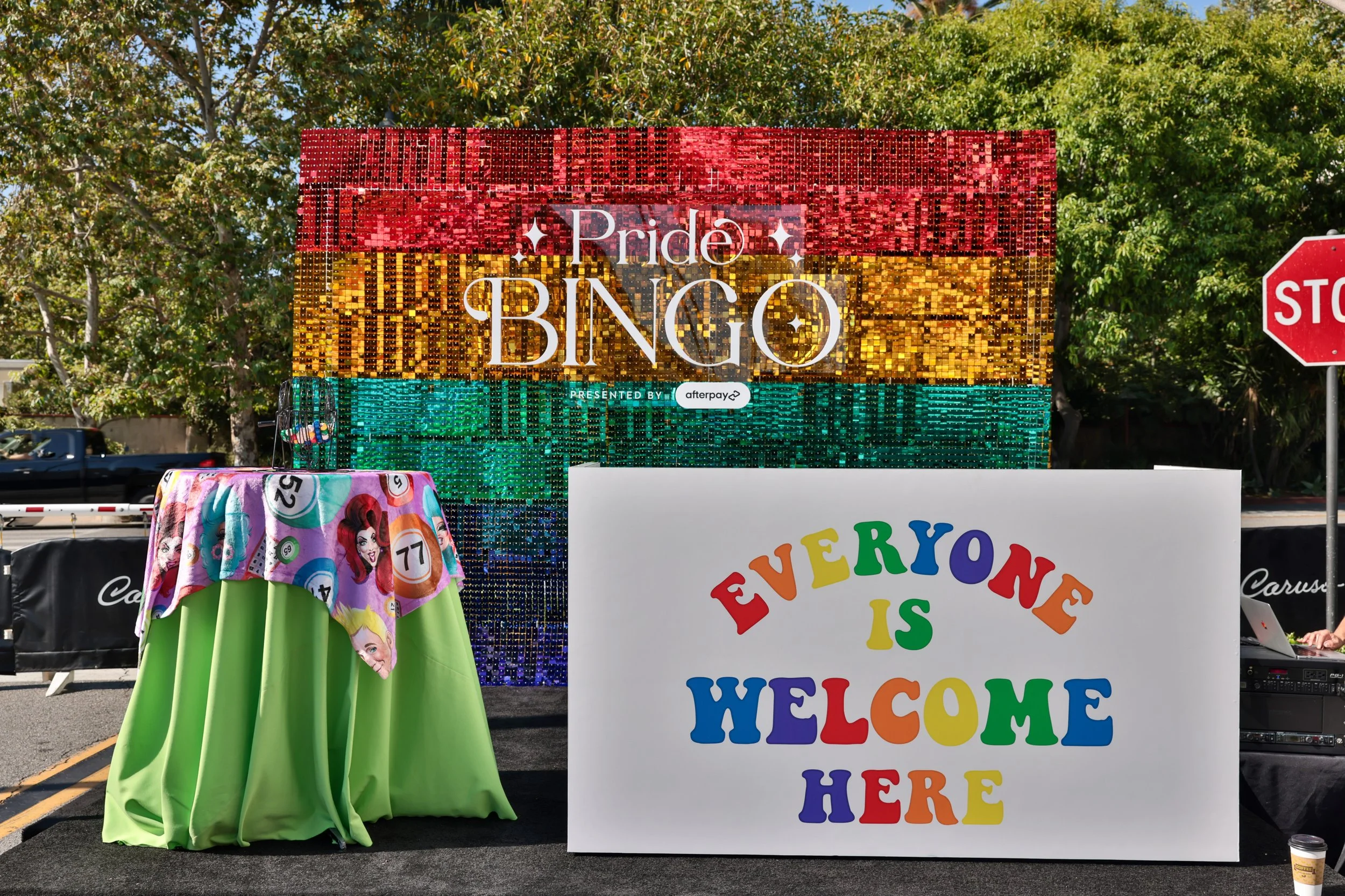 Sequin Panel Backdrop - Rainbow