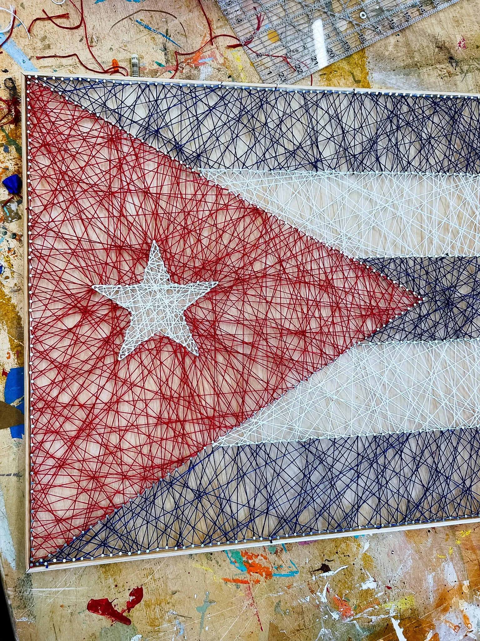 Threadbare Flag Embroidery Thread Flags — Corrie in Color