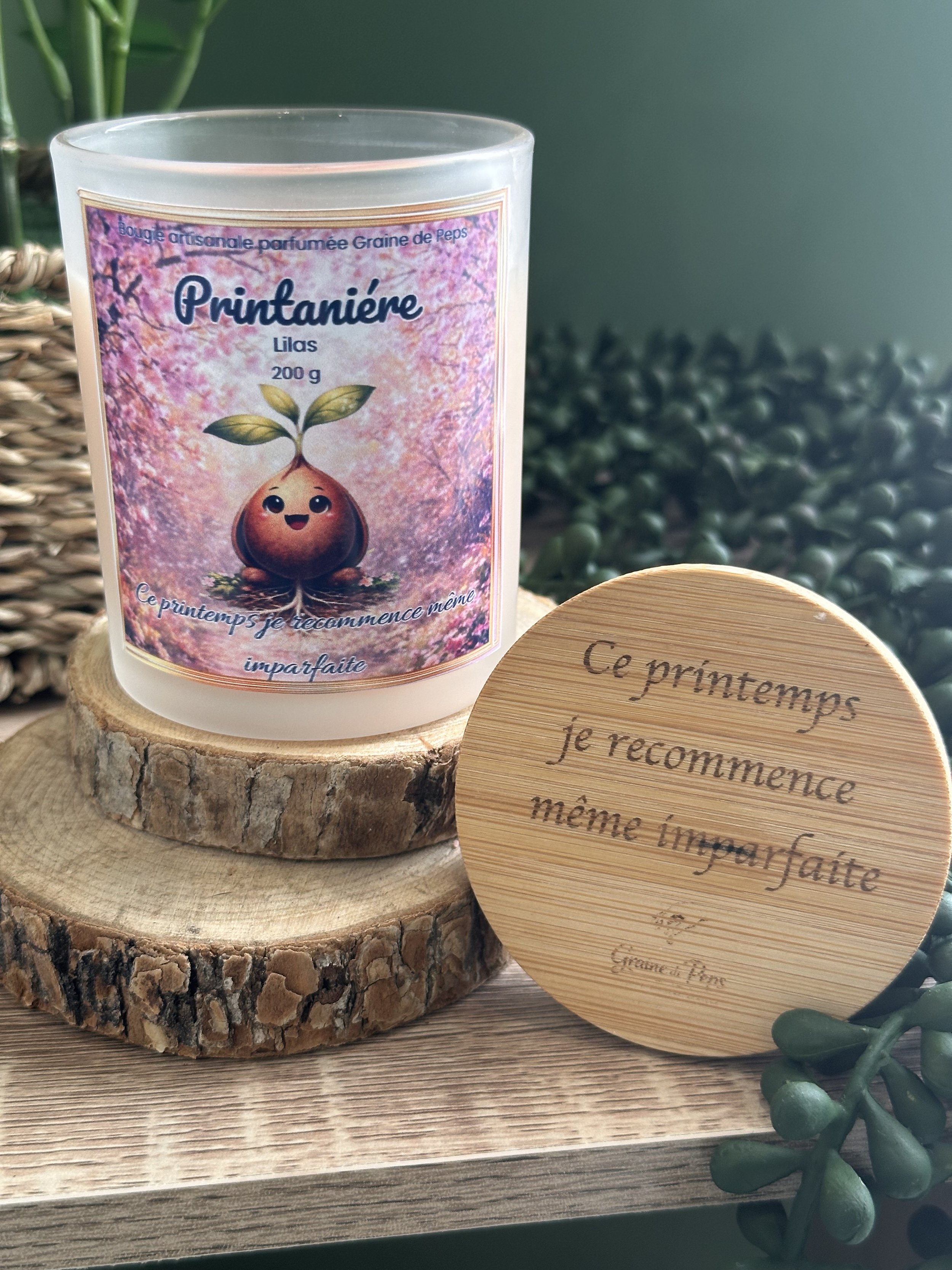 Bougie Printanière  Lilas  Collection des saisons