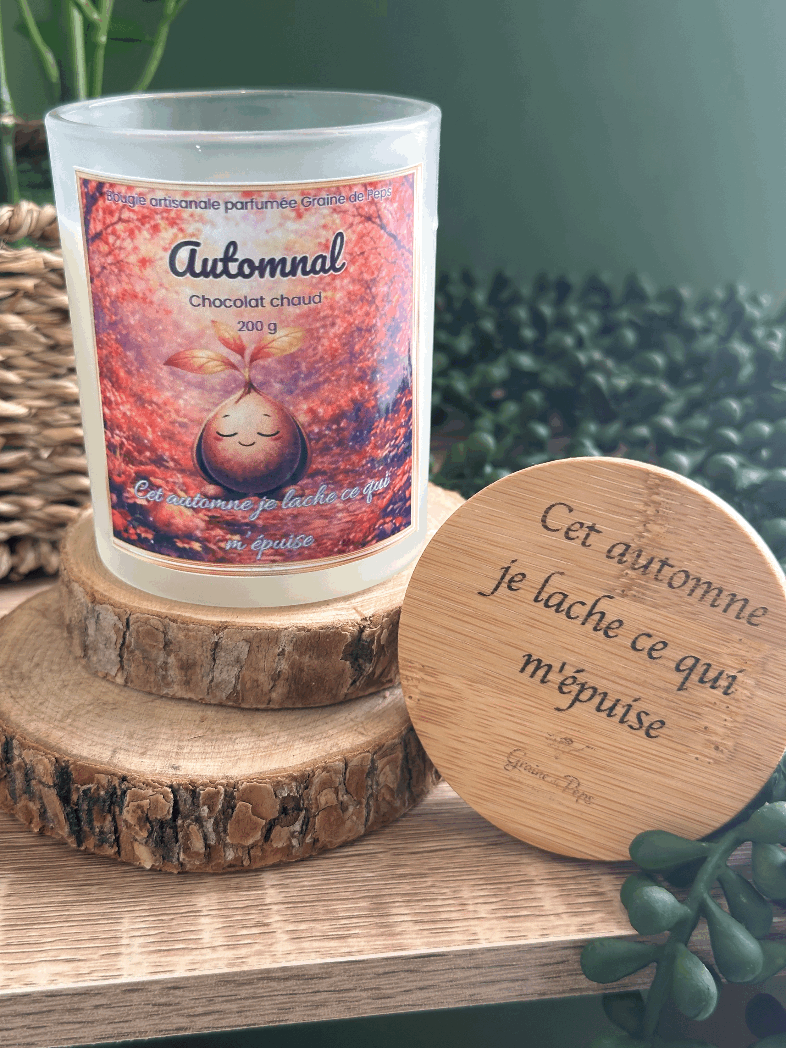 Bougie parfumée Automnale Chocolat chaud Collection des saisons