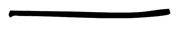 Hand drawn black line.