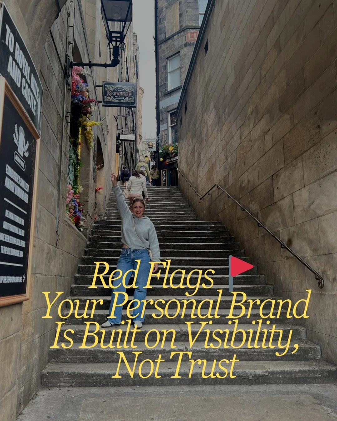 Visibility gets you seen. 
Trust gets you chosen. 

Here are red flags your personal brand is built on visibility, not trust. 

Download my TRUST Method worksheets to help you build a personal brand and reputation that leverages trust to grow your bu