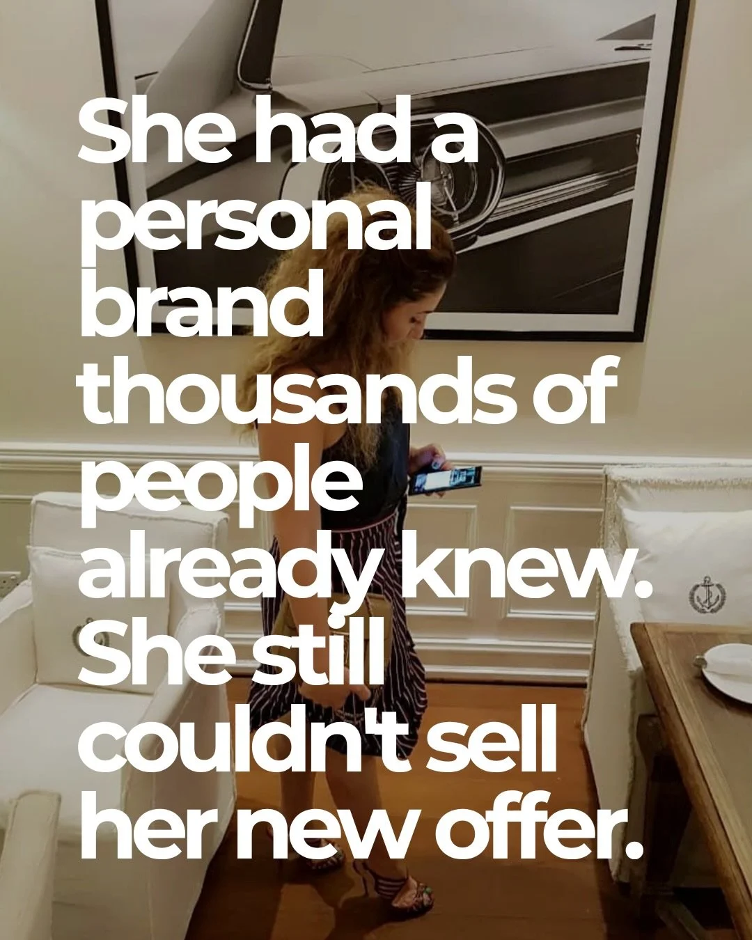 Having a high following and having a personal brand strategy are not the same thing.

My client came to me with an audience most people work hard to collect. She was recognized, credible and is already known in her space.

But when it was time to lau
