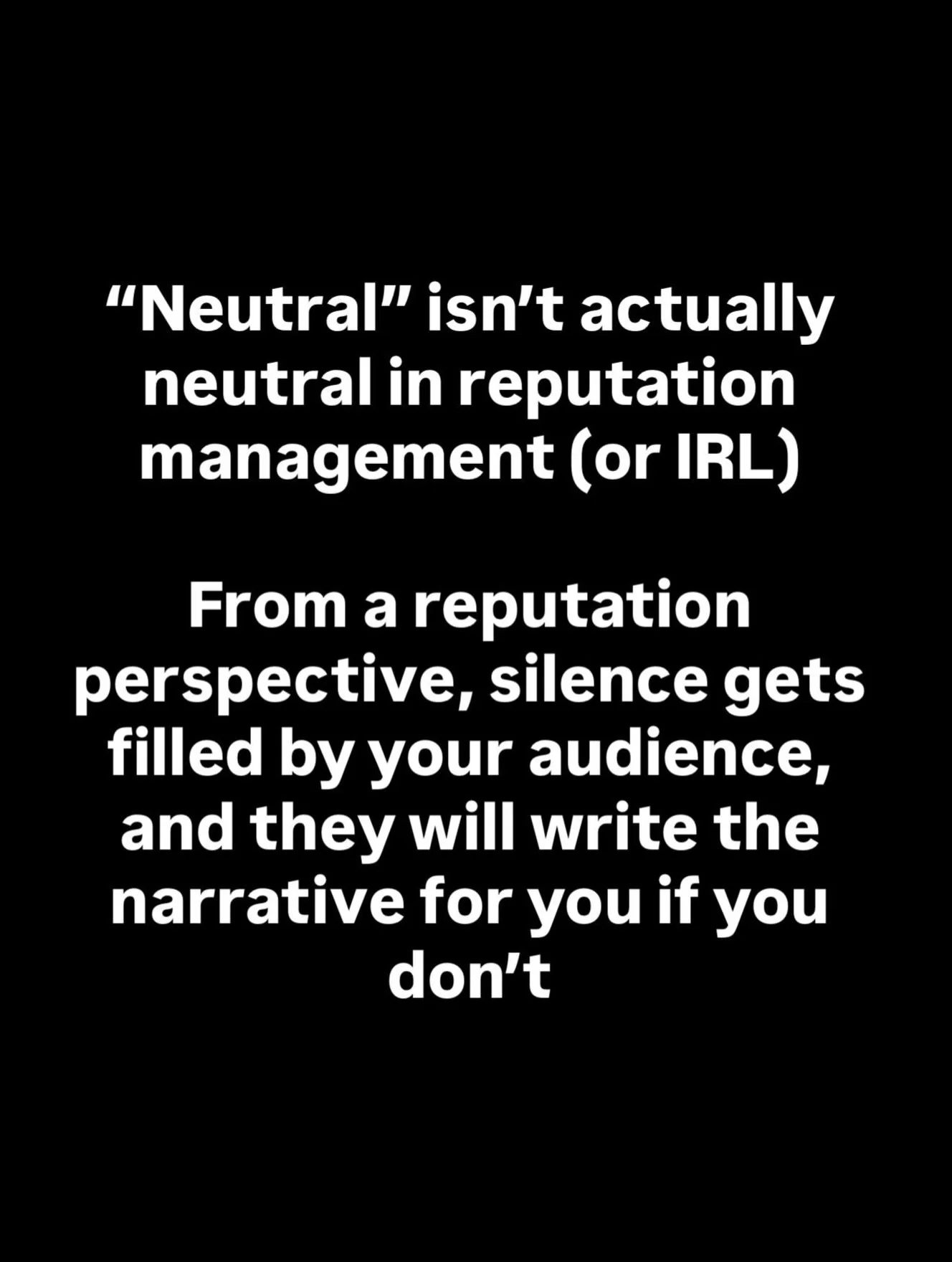 &ldquo;Neutral&rdquo; isn&rsquo;t actually neutrality&hellip;