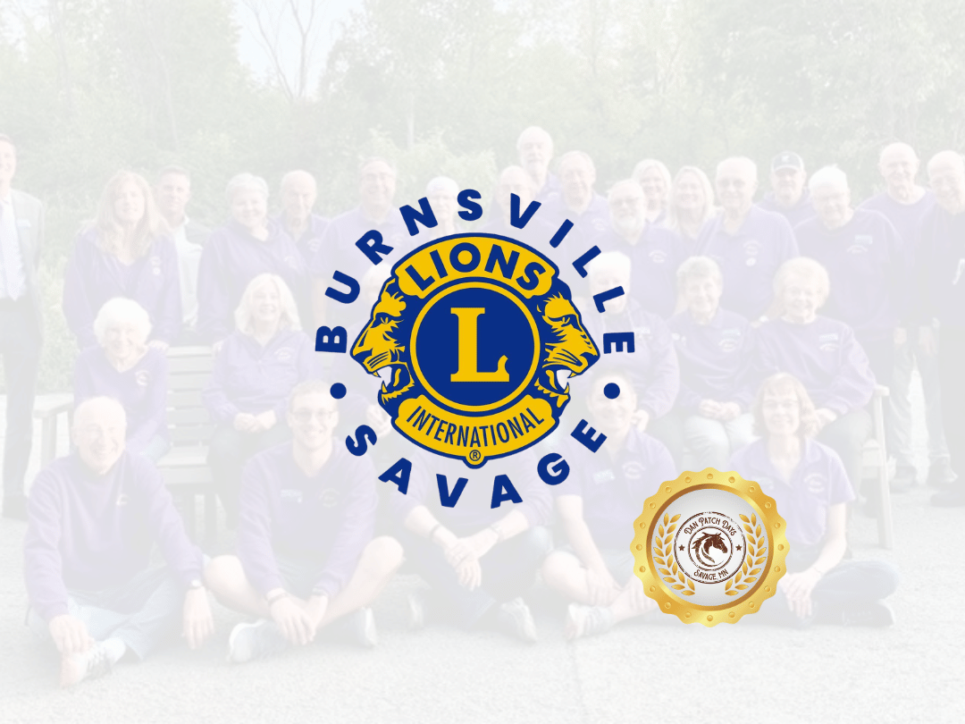 Click Above for Information About This Sponsor.  Burnsville Savage Lions Club, 2026 Platinum Sponsor |    Find us online  