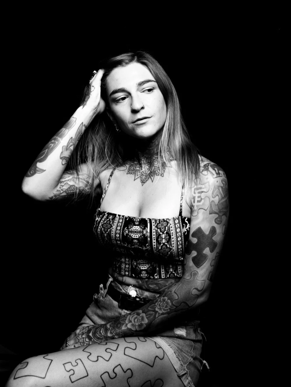The many sides of @high_desert_dani 
Shot in my studio
Grateful to witness all these versions and more 🖤

My mini portrait sessions are back starting this weekend for Hwy62 Art Tours.

This year I&rsquo;ll be offering 5 minute mini sessions, either 