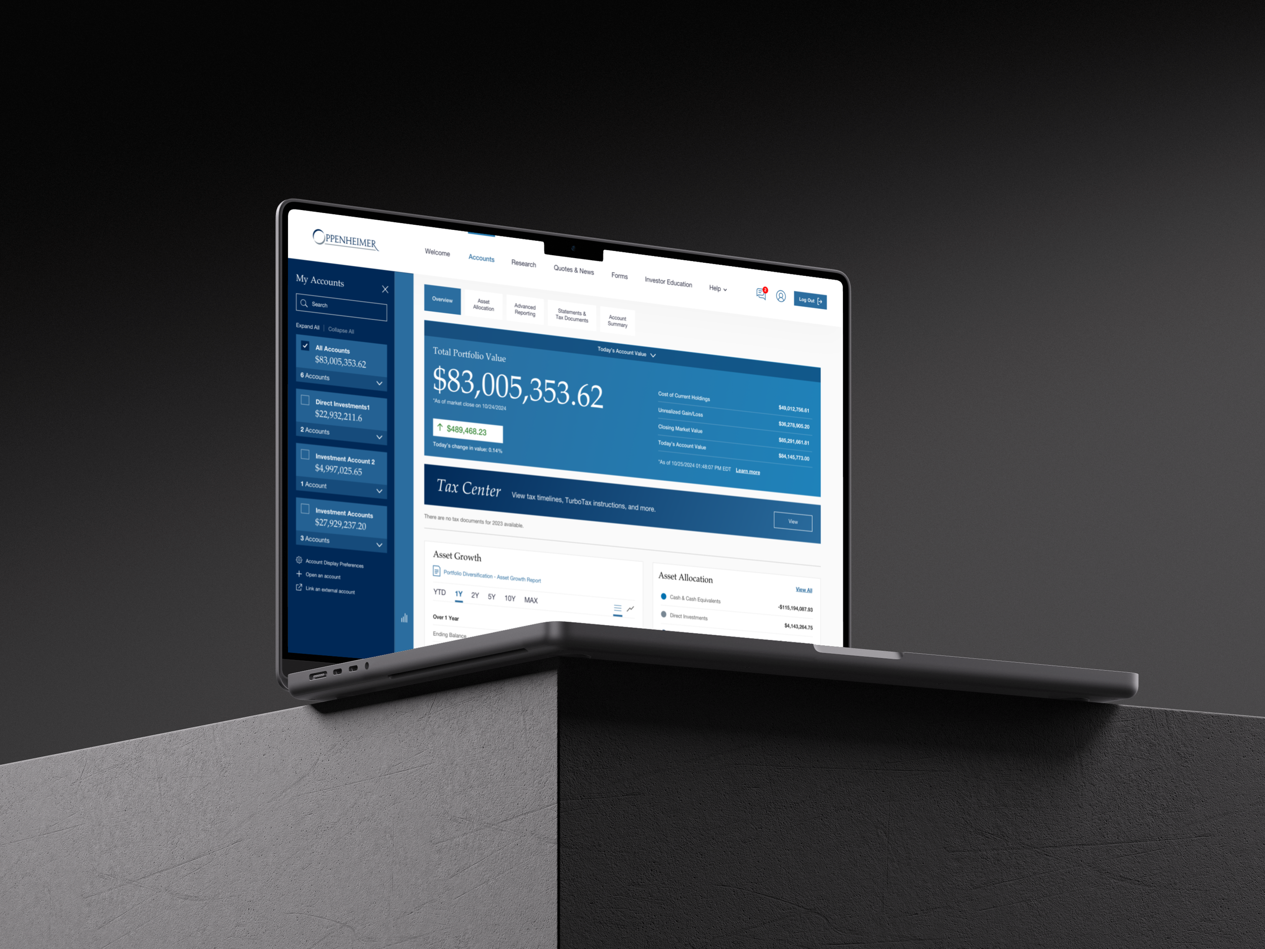 Oppenheimer Advisor/Client Platform