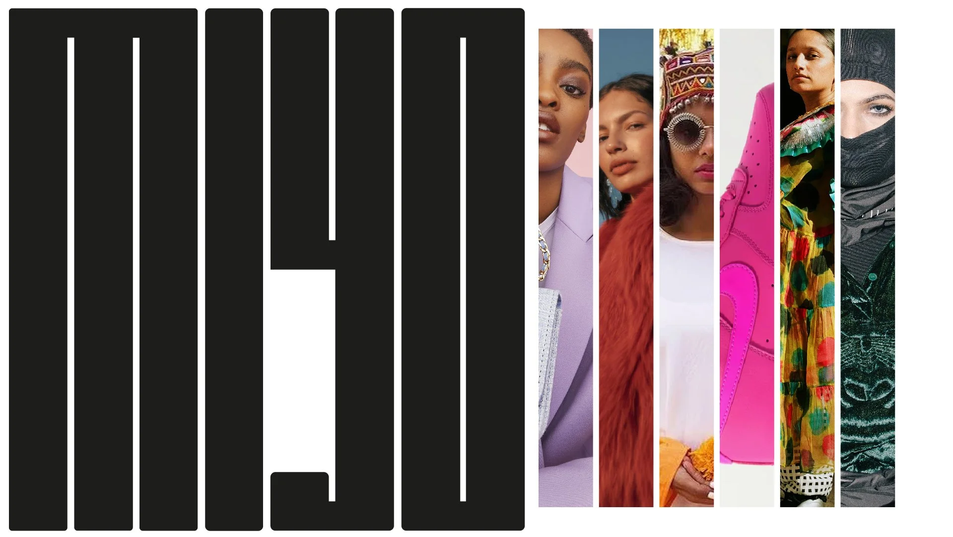 Collage of diverse women in fashion and makeup, with the stylized text 'VOGUE' overlaid.