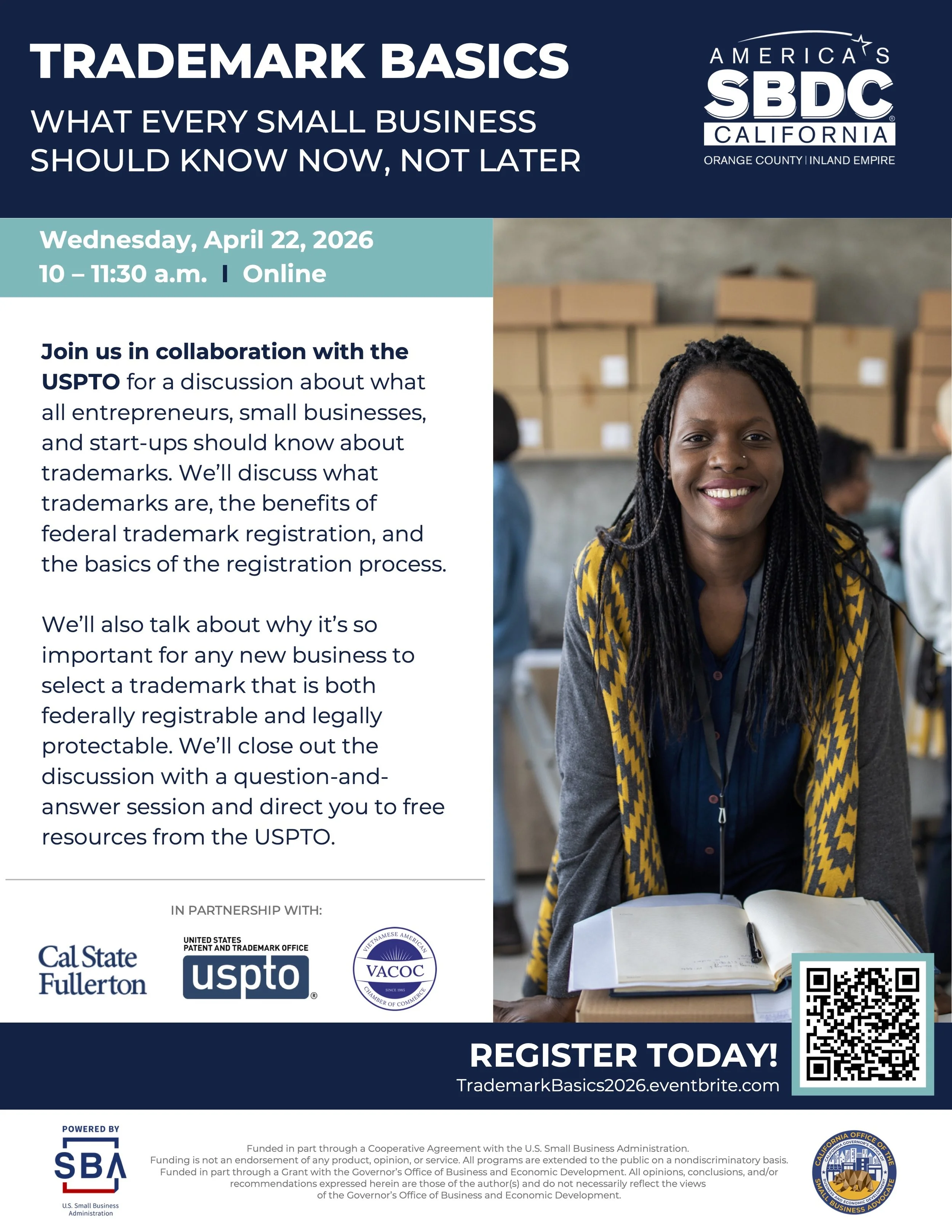 Trademark Basics What Every Small Business Should Know Now, Not Later (Virtual)