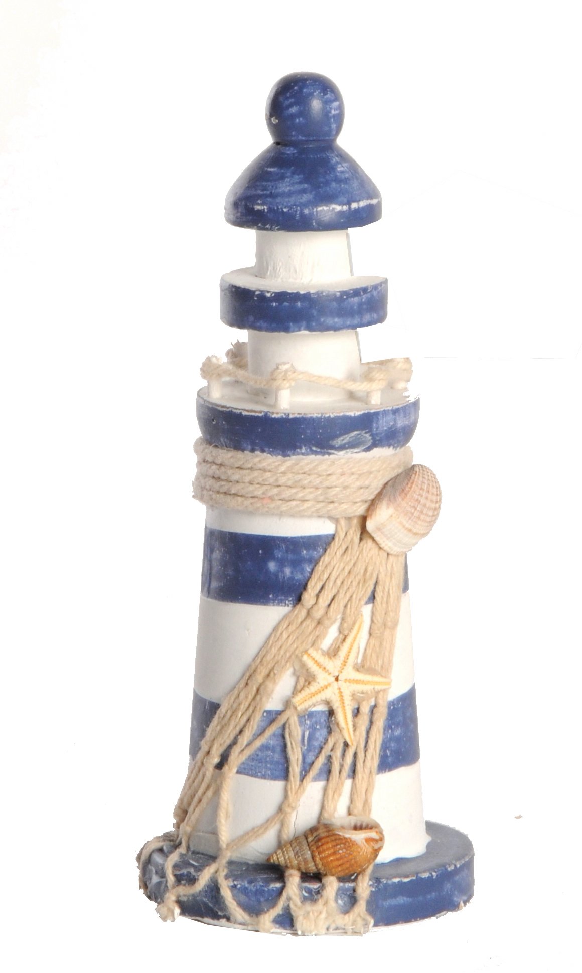 Nautical Lighthouse Decor with Blue Stripes