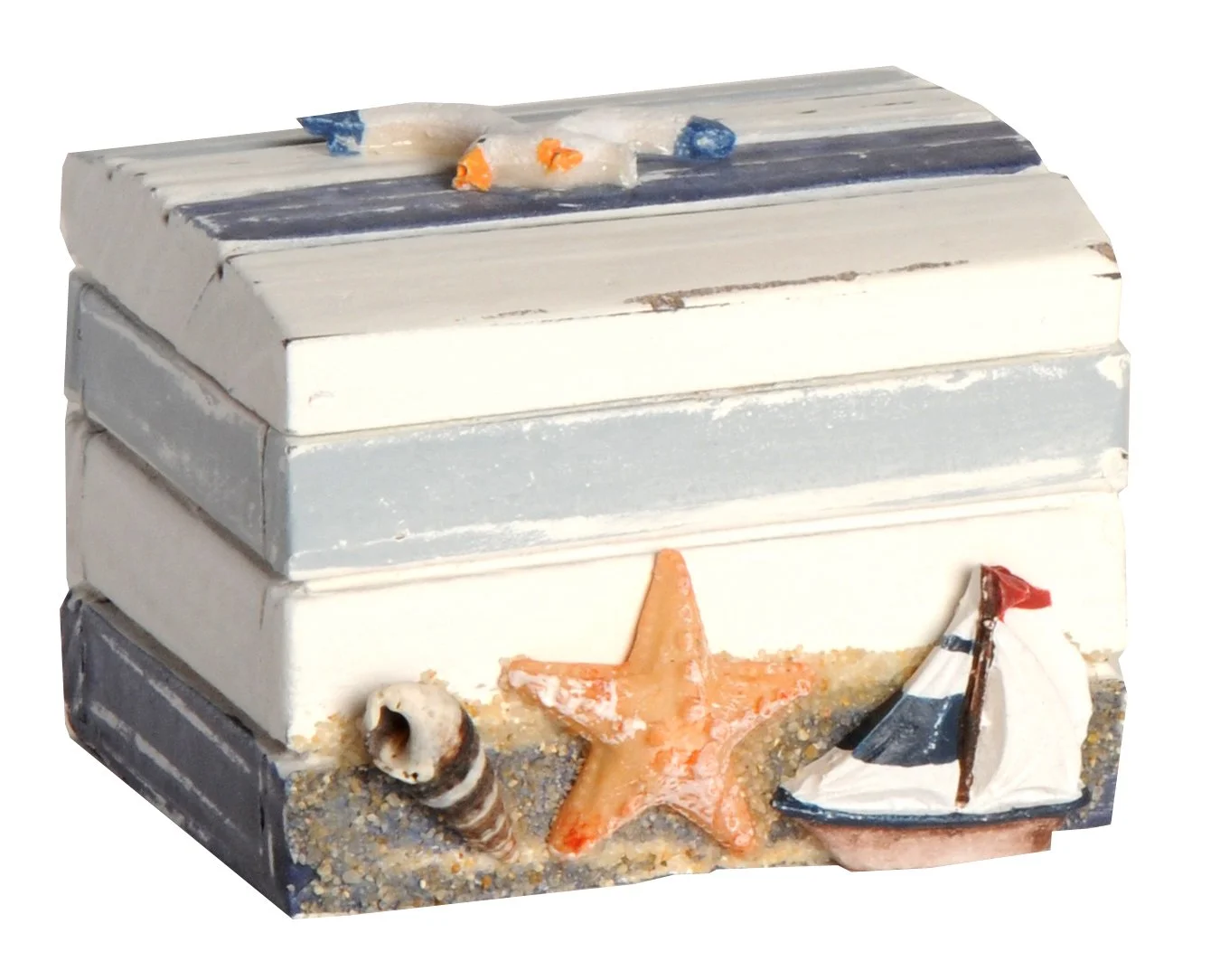 Coastal Charm Nautical Keepsake Box