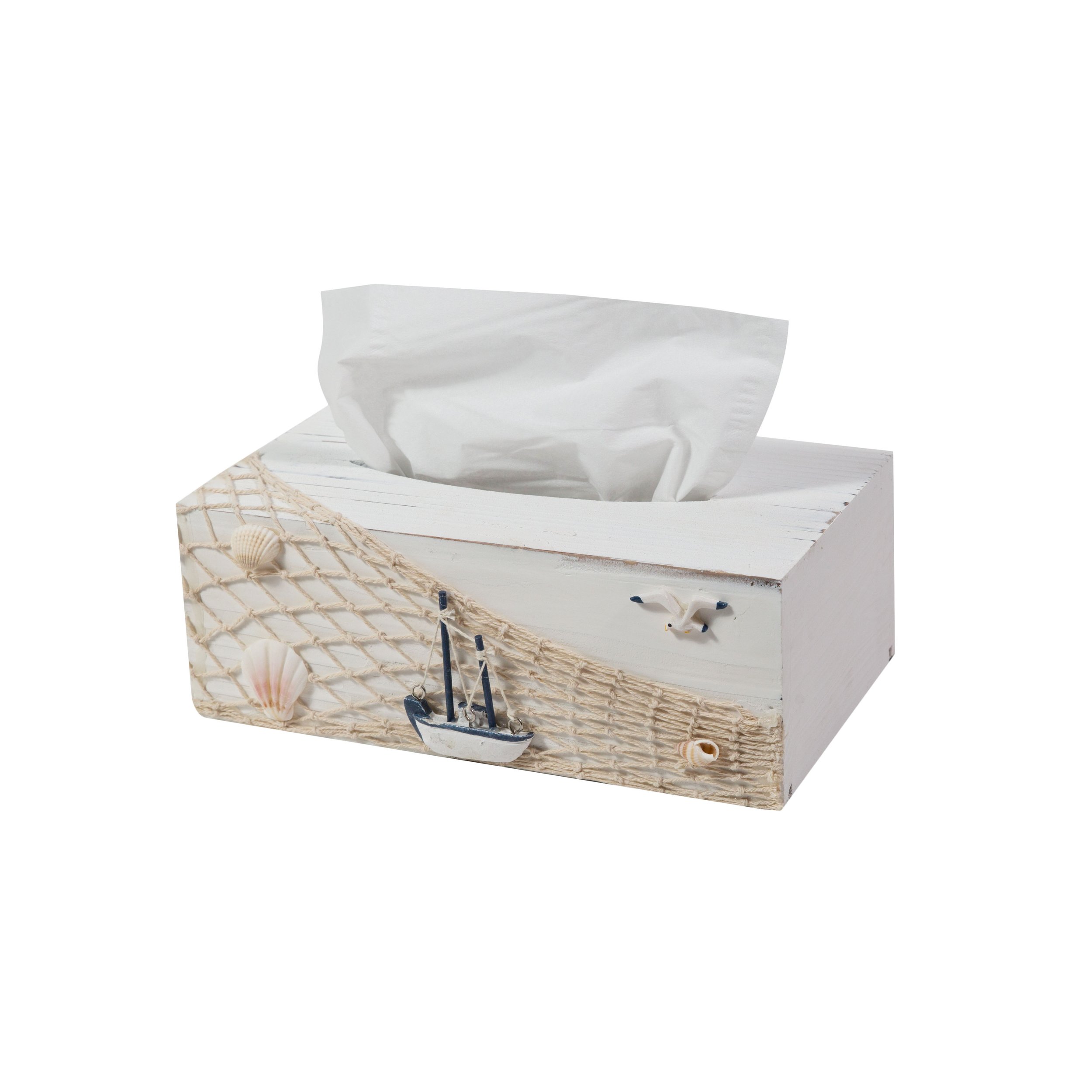 Nautical Charm Tissue Box Holder