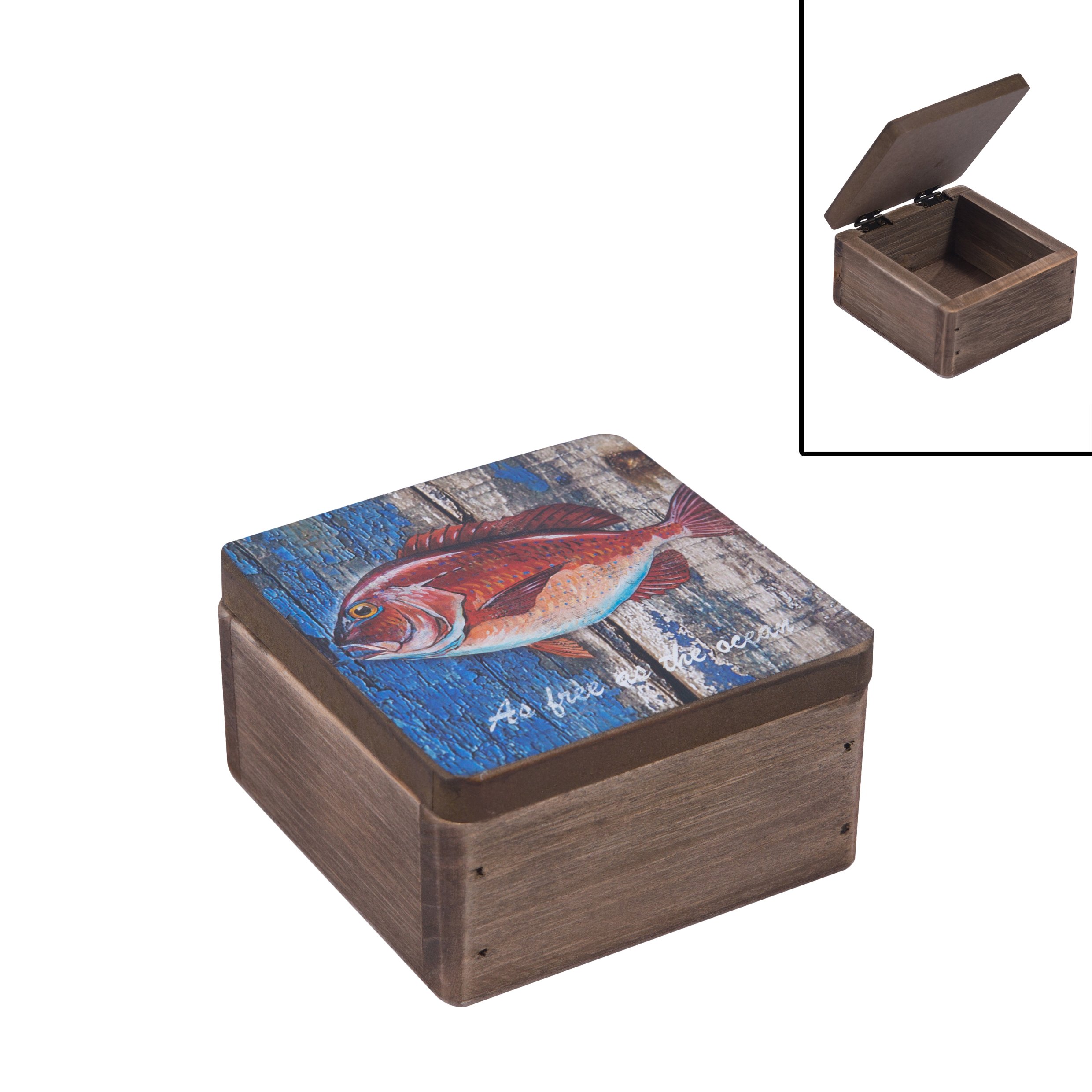 Rustic Ocean Fish Box