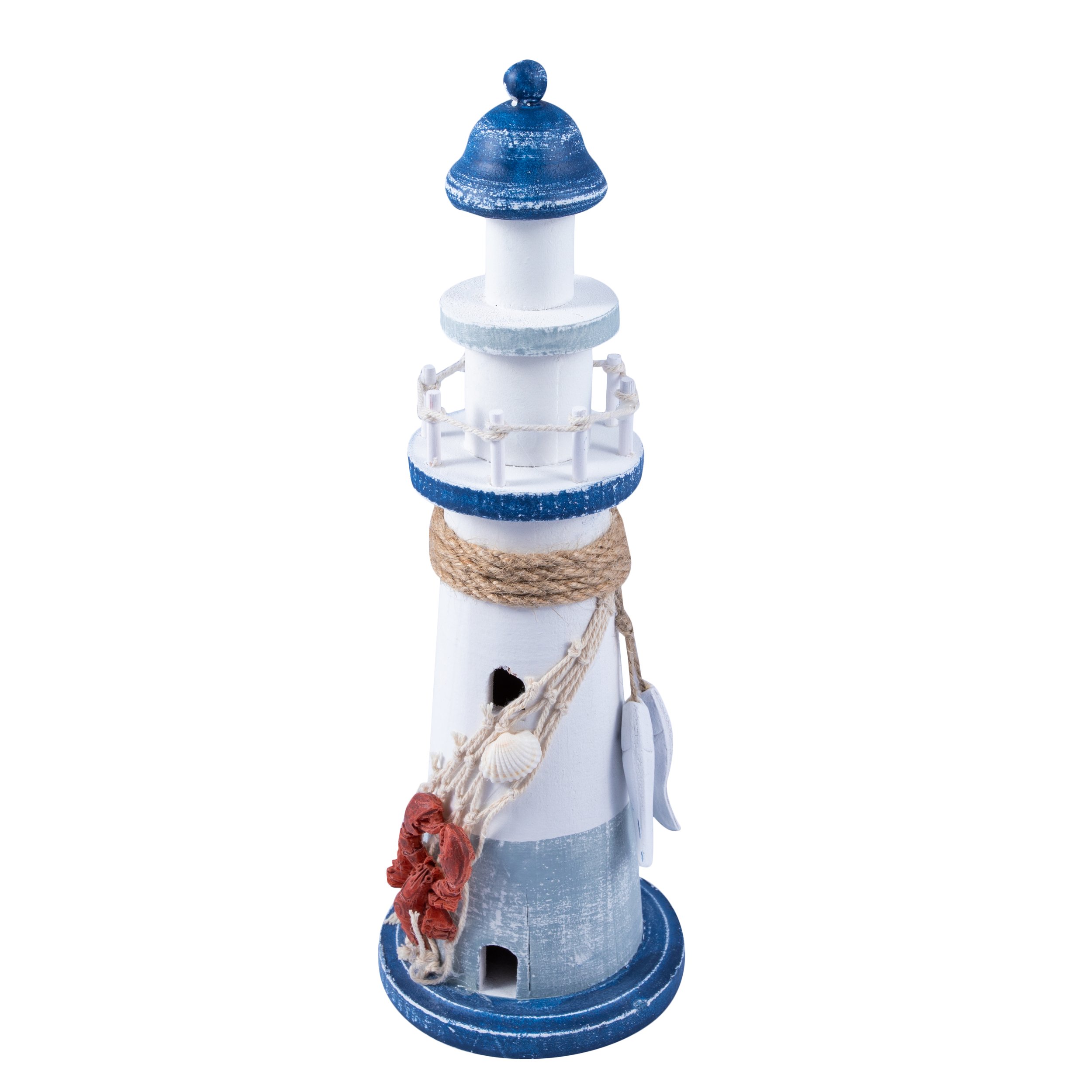 Coastal Lighthouse Decor with Lobster & Fish