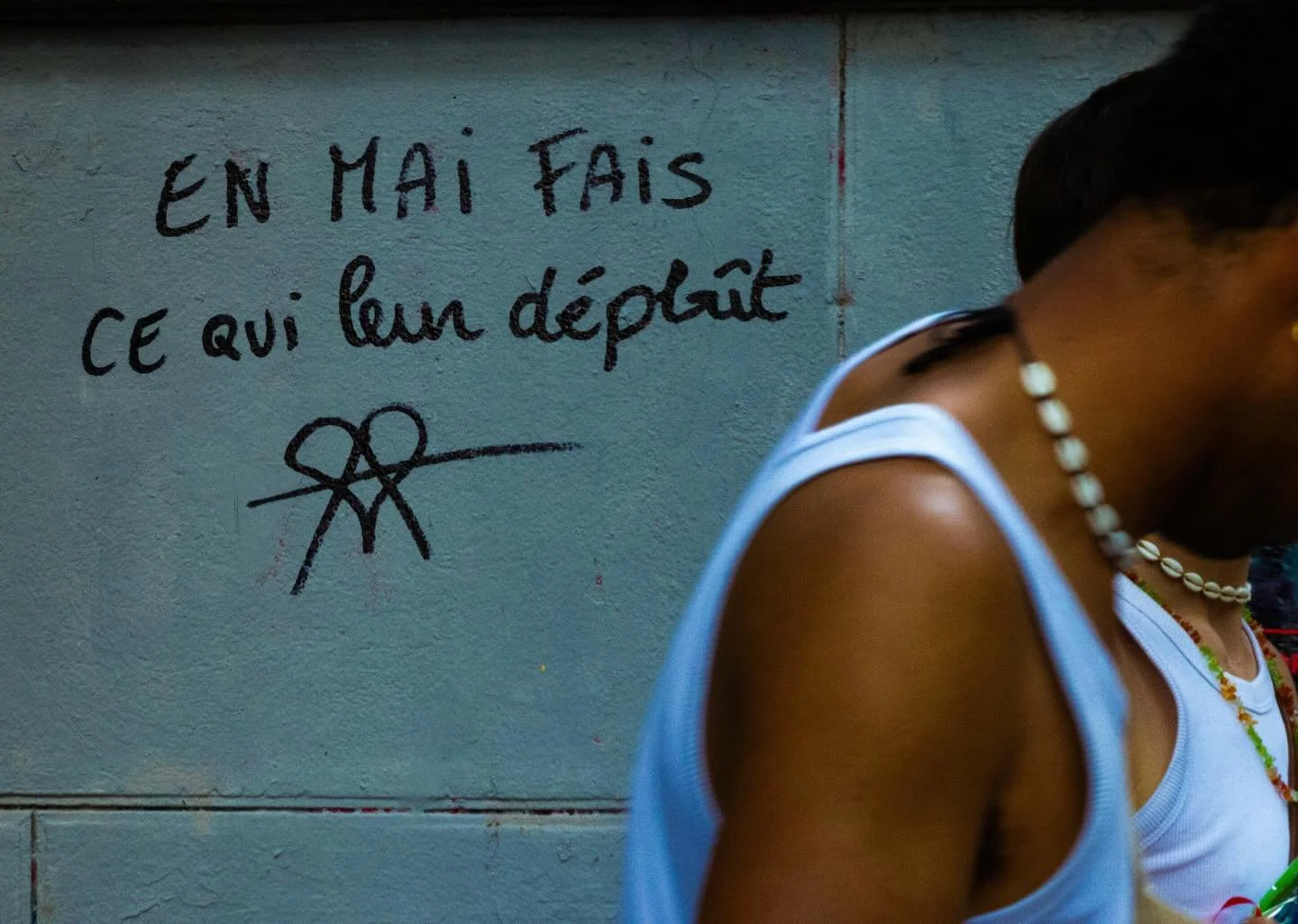 May Day protest, Paris, 2025. 

&laquo; In May, do what displeases them&nbsp;&raquo;.