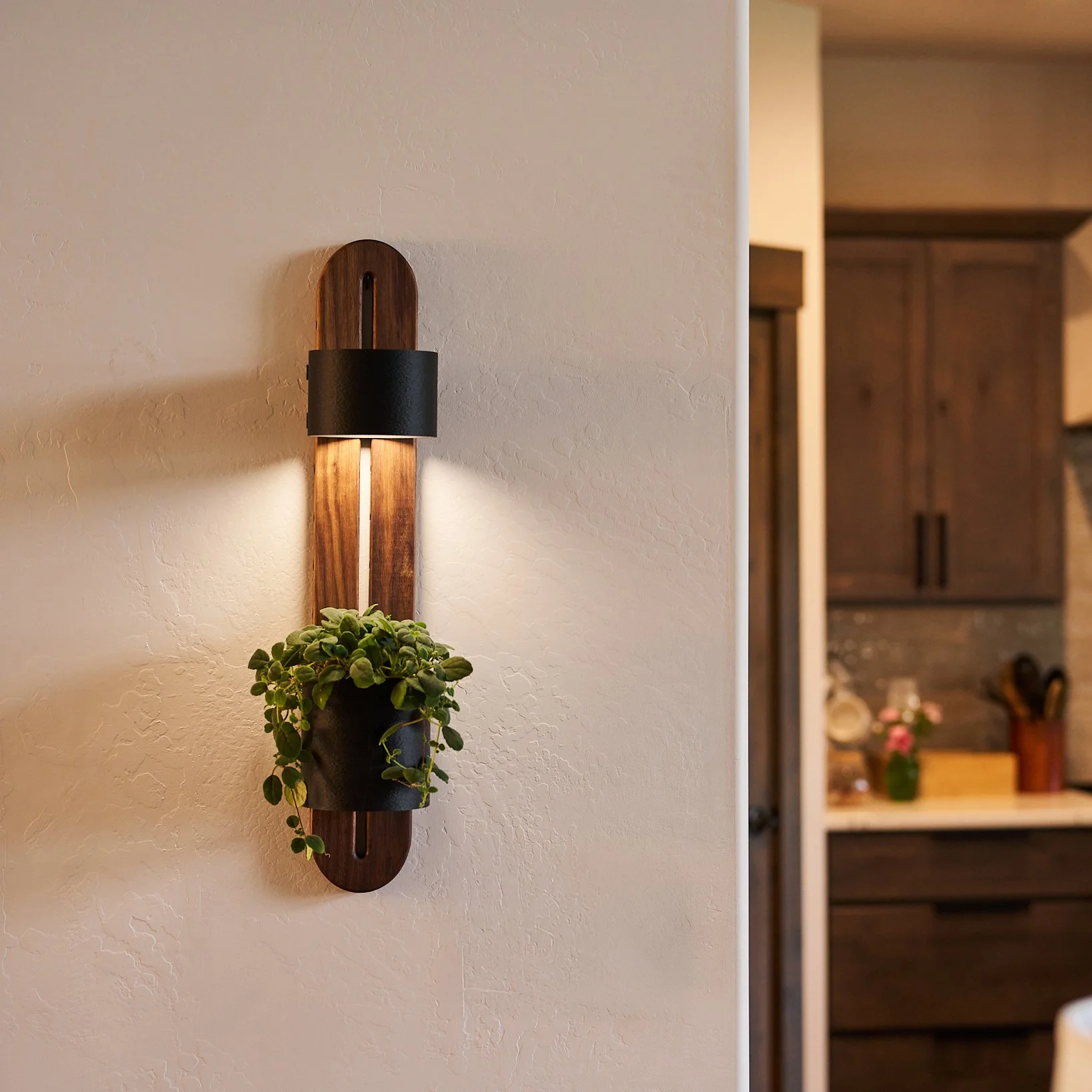 Adjustable Wall Planter with Light - 5in