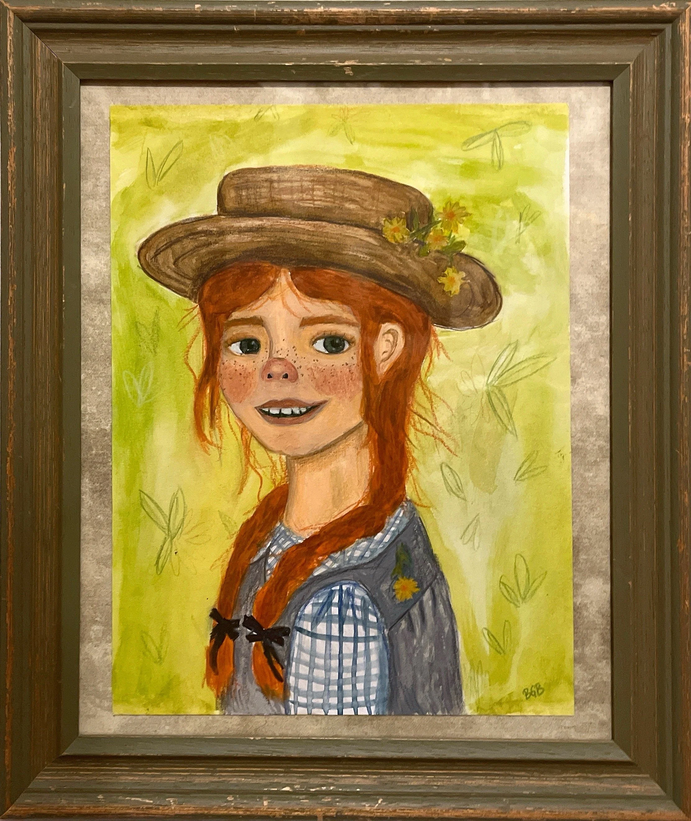 A is for Anne | I displayed the first and paintings from my Anne of Green Gables through the Alphabet series.