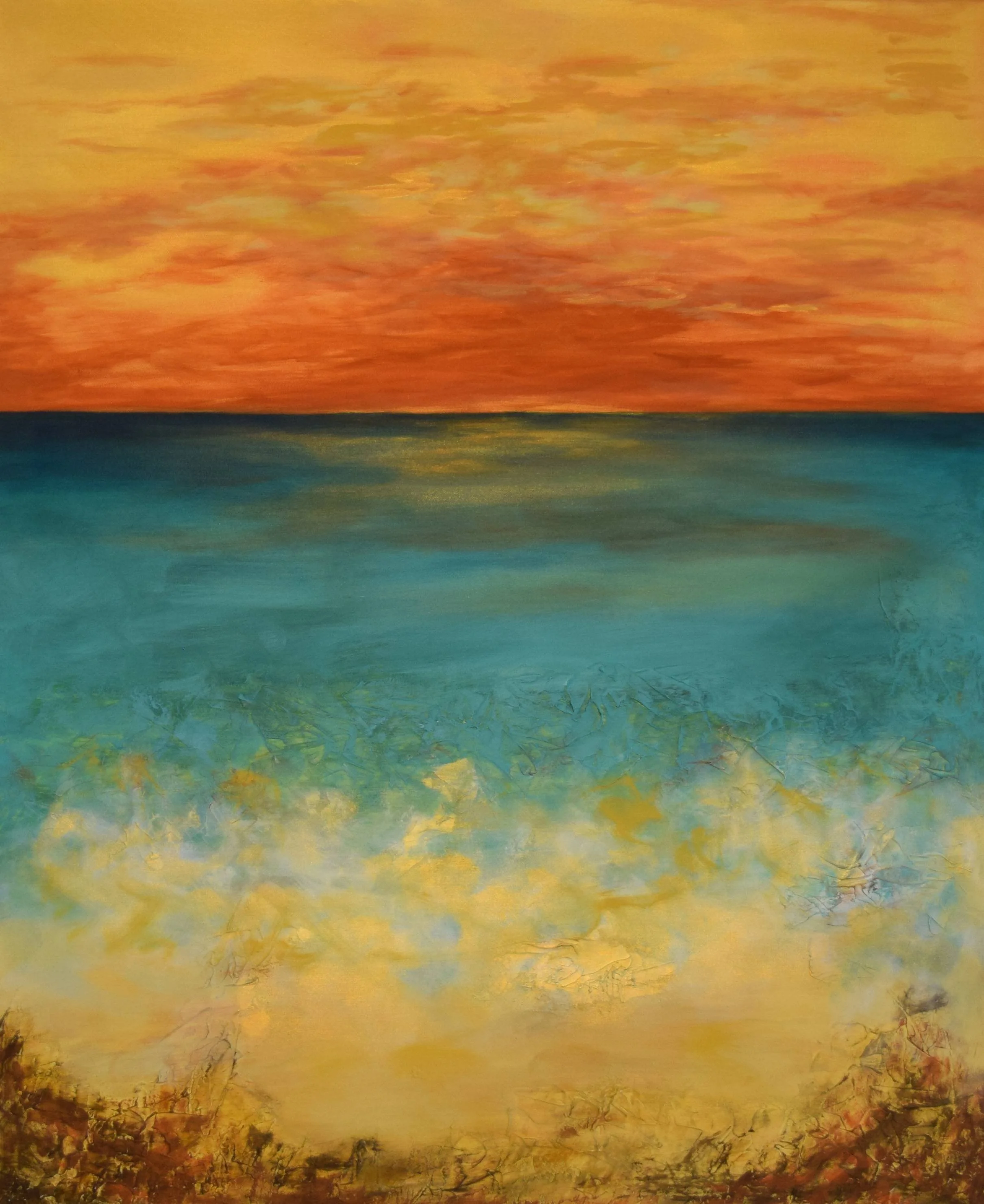 Golden Sunset / 120cm x 100cm / 450 CHF