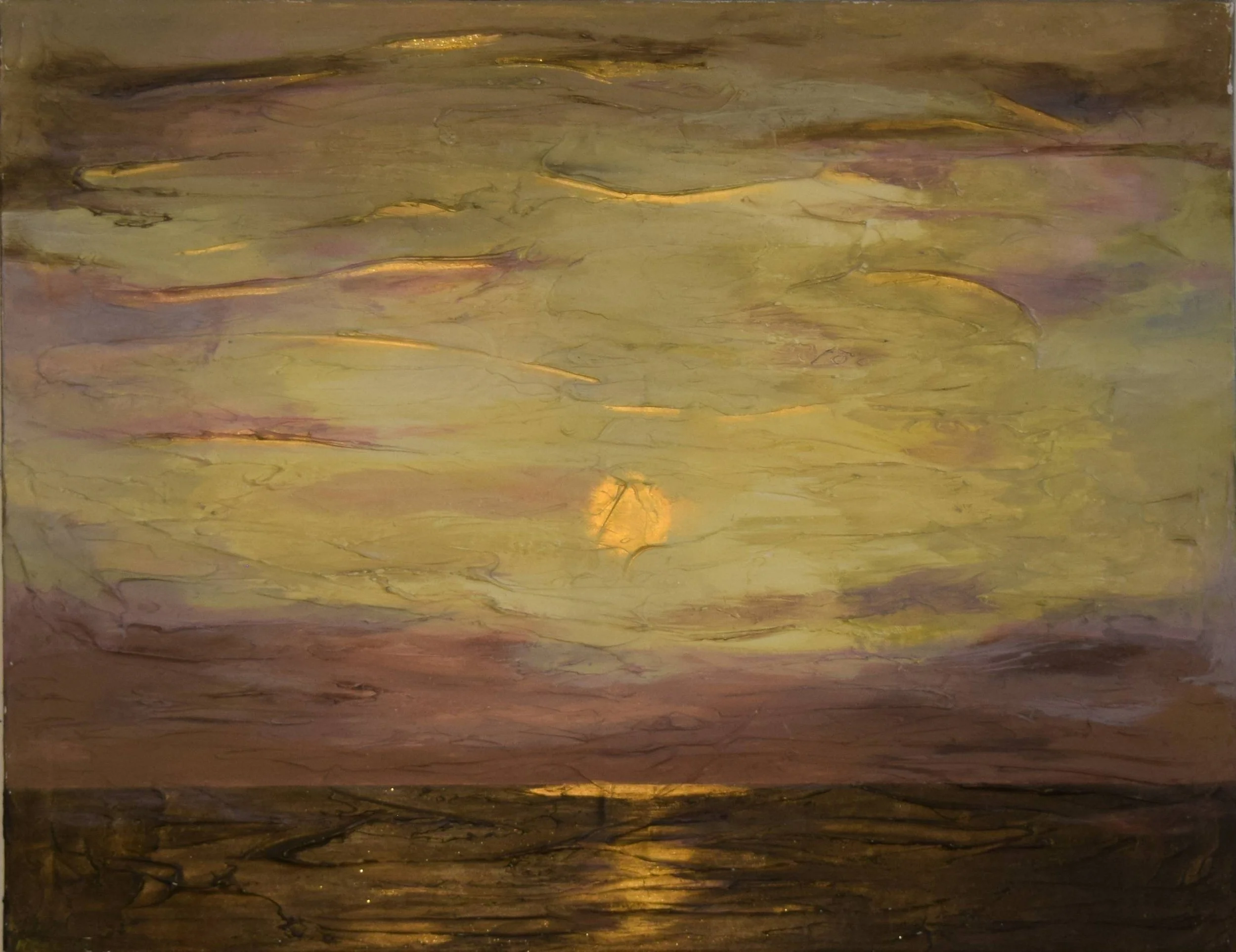 Sunset on the Sea / 75cm x 59cm / 280 CHF