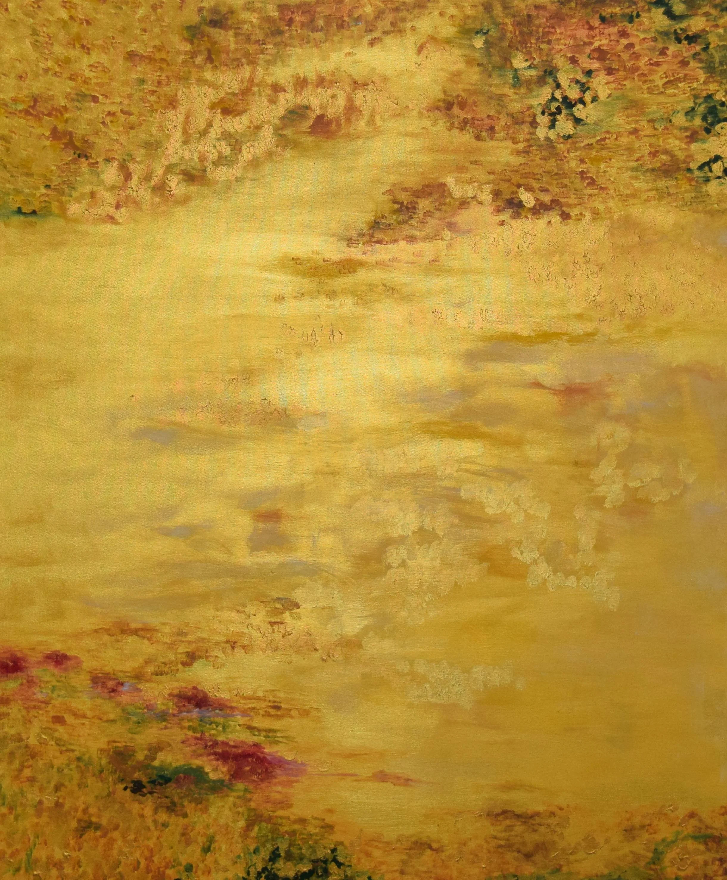 Golden Lake / 120cm x 100cm / Sold