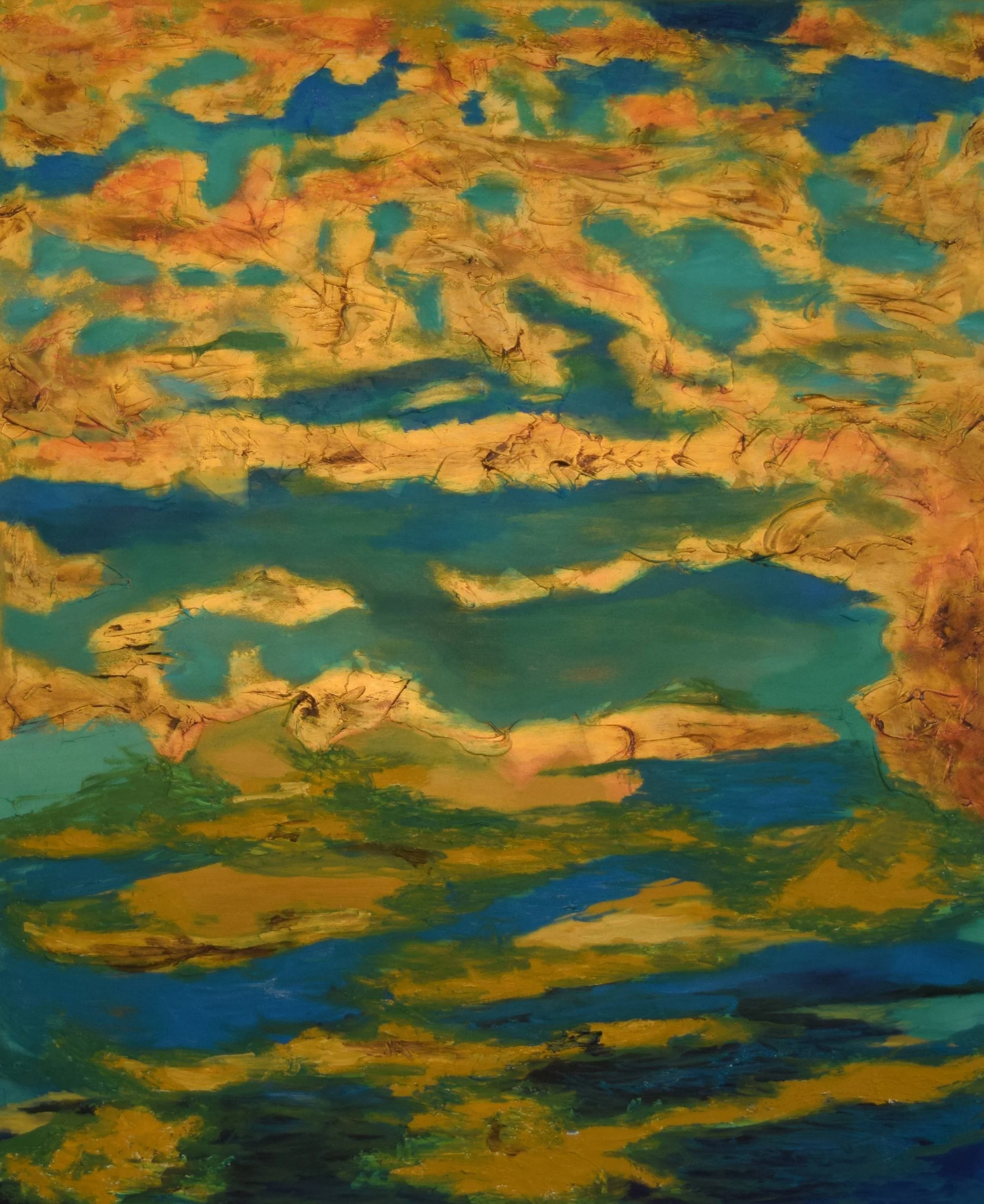 Golden Lake / 120cm x 100cm / Sold