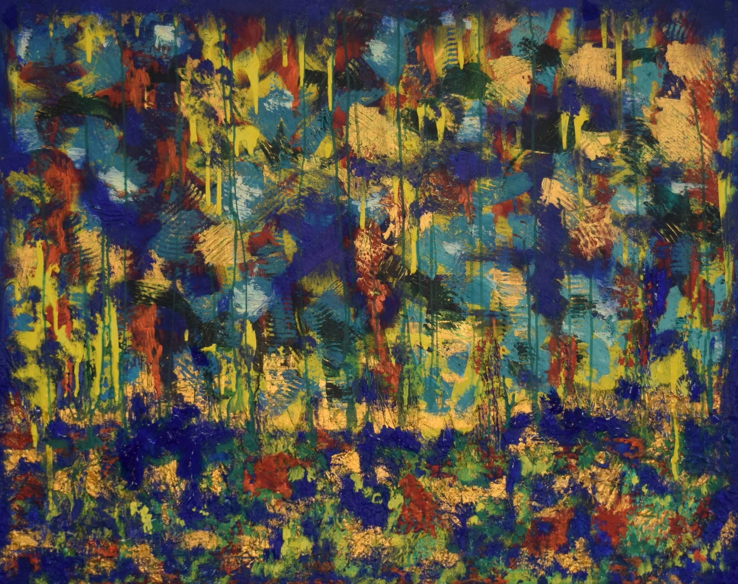 Busy Blue / 120cm x 95cm/ 650 CHF