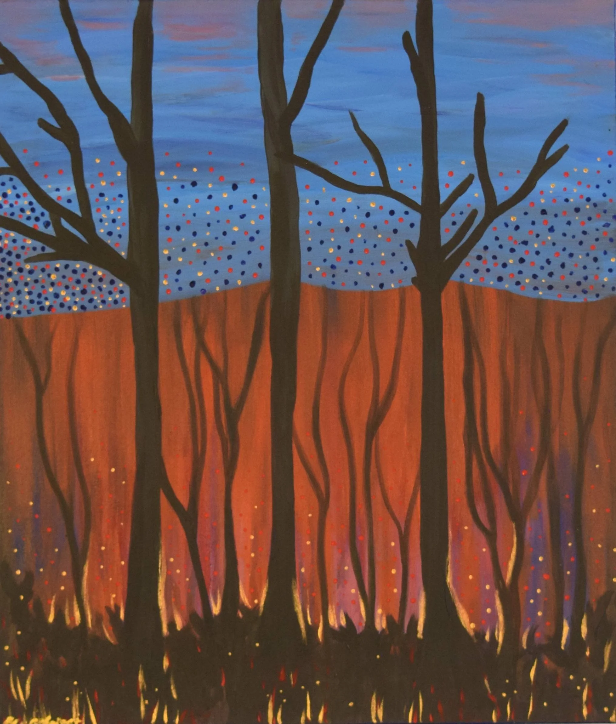 Burning Forest / 71cm x 60cm / 280 CHF