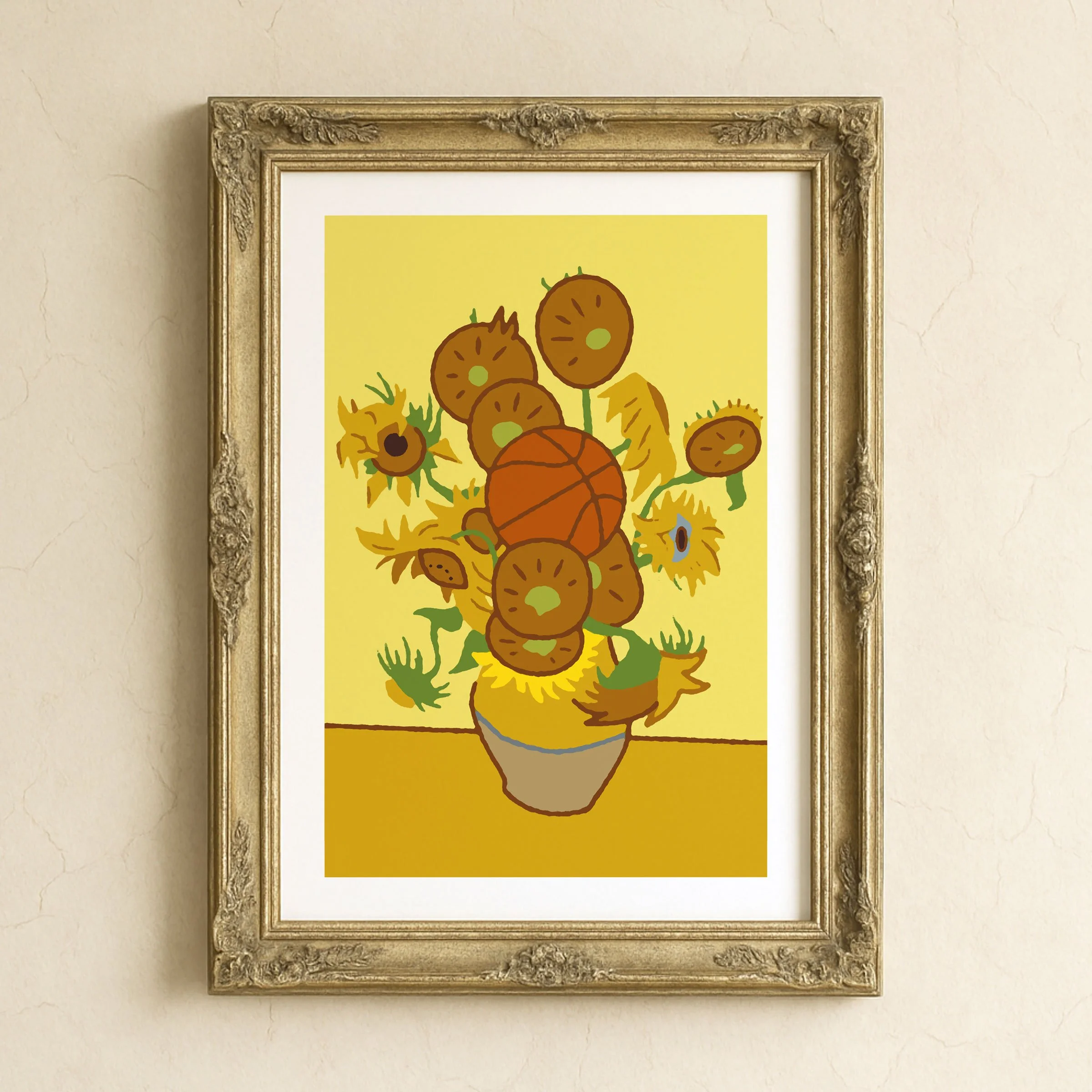 Sunflower with Basketball