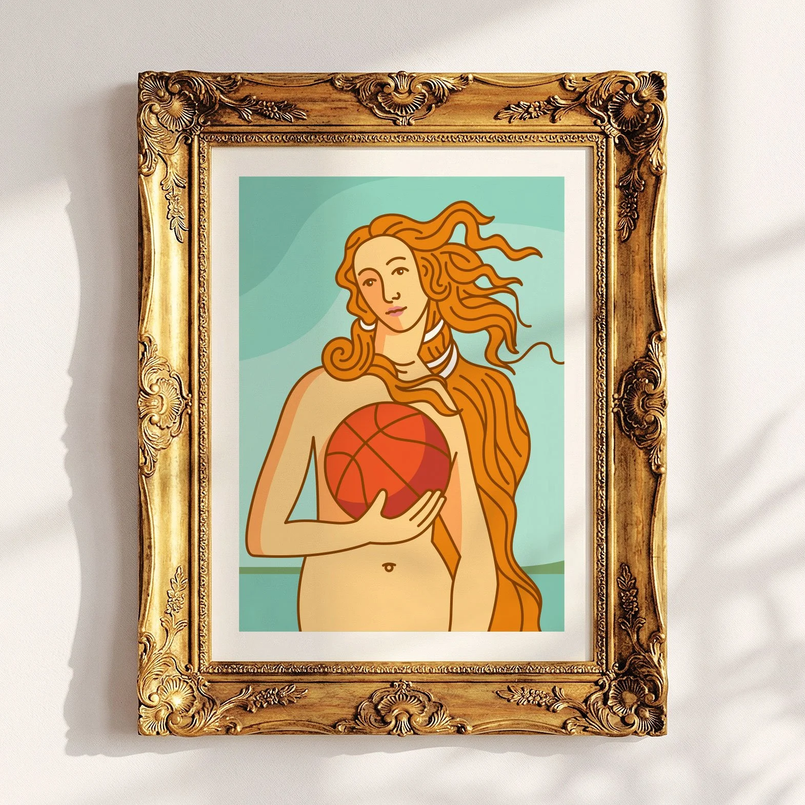 The Birth of Venus with Basketball