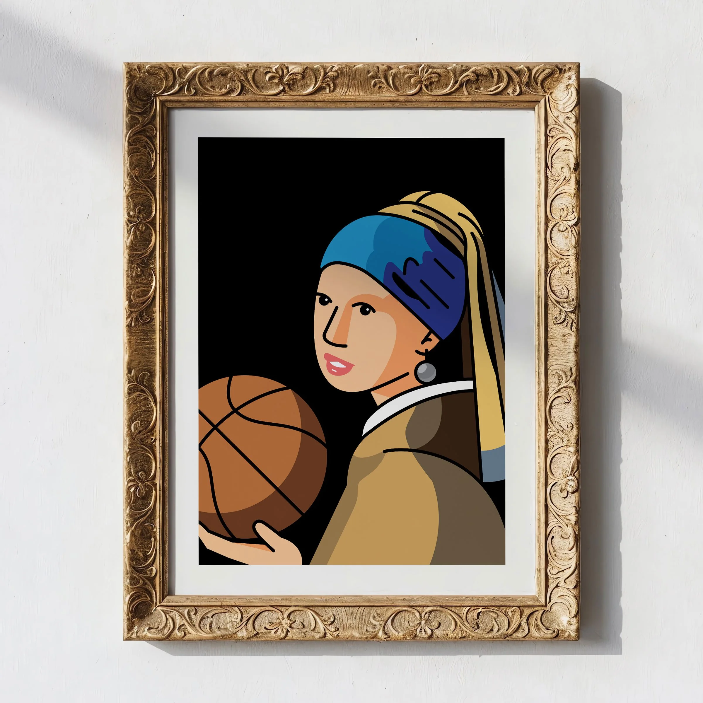 Girl with a Pearl Earring and Basketball