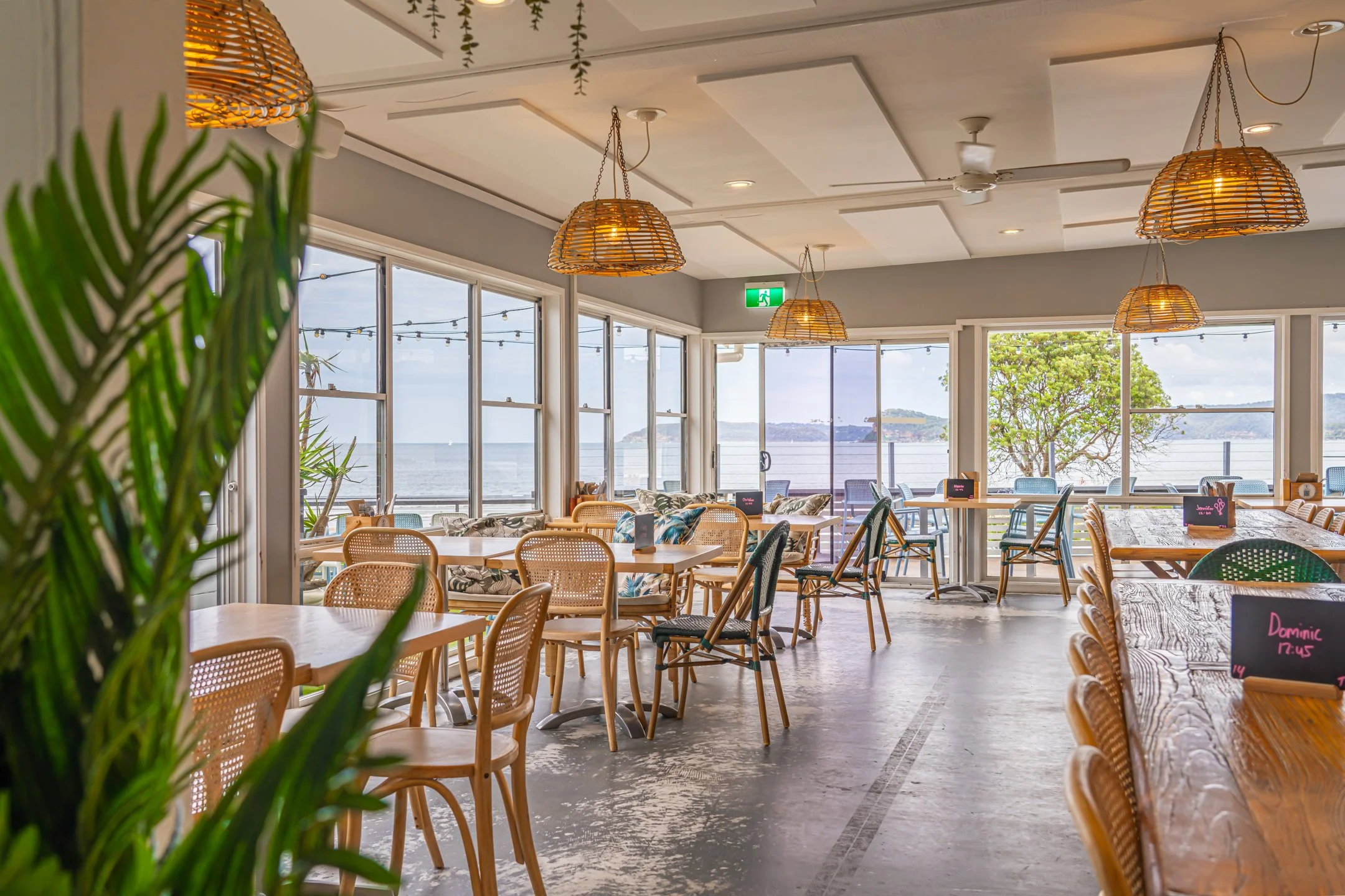 The real dining setting at Margarita Daze beside Umina Beach