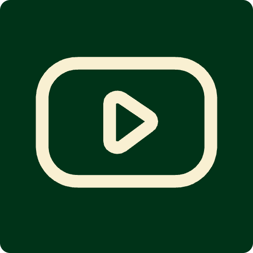 Icône de lecture vidéo, symbole de publicité vidéo