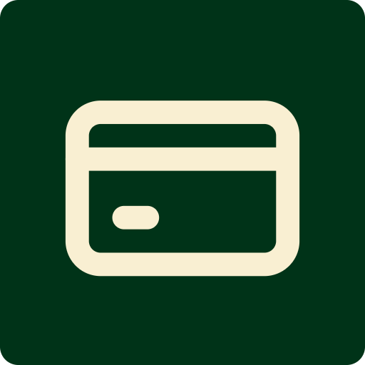 Icône de carte, automatisation des paiements et des achats