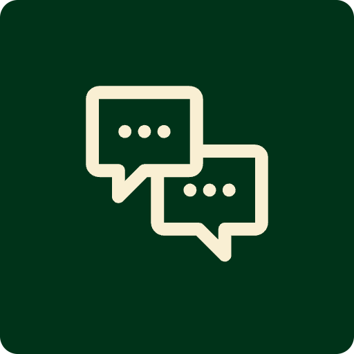 Icône de conversation, relation continue avec les clients